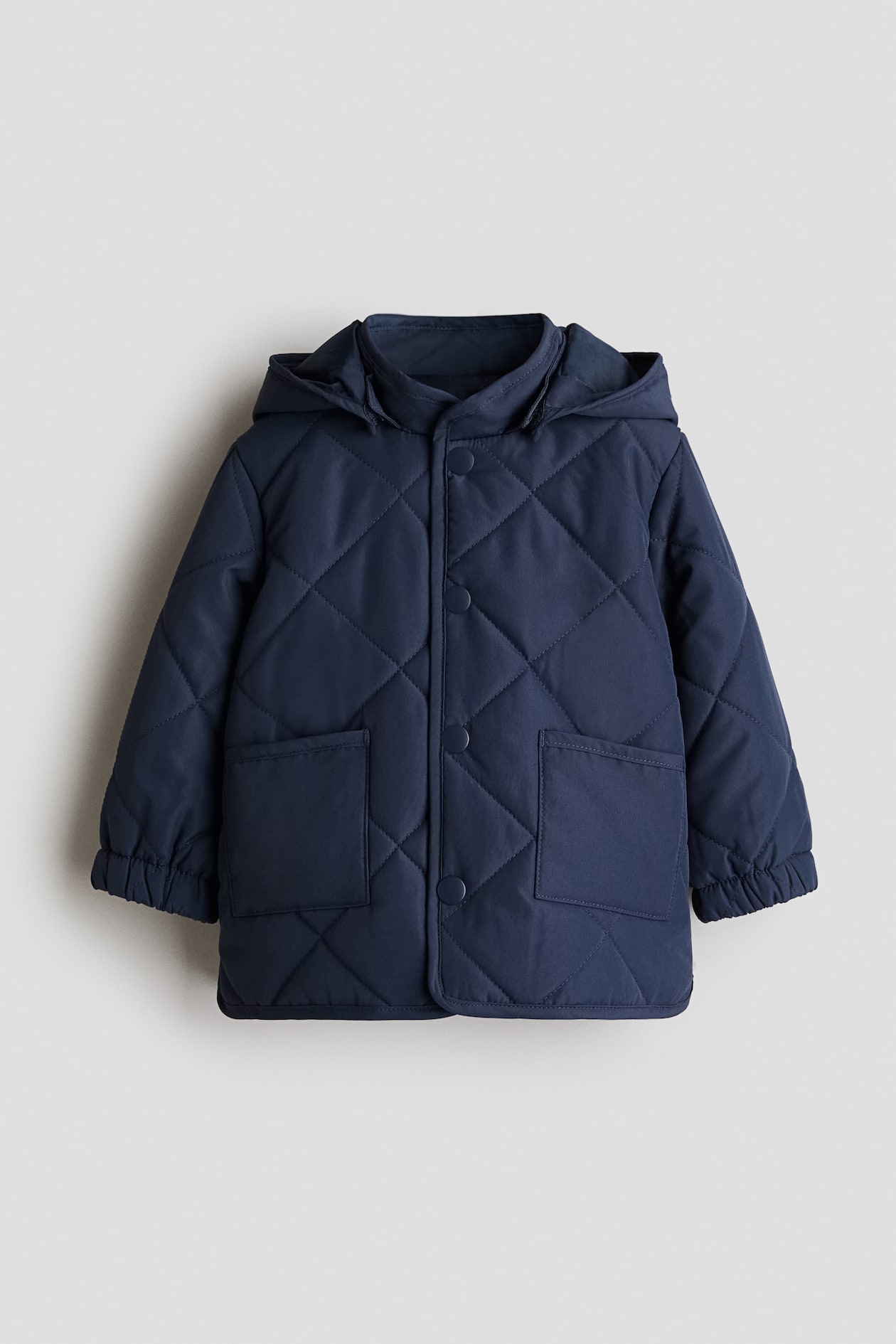 Quilted jacket Navy blue Kids H&M