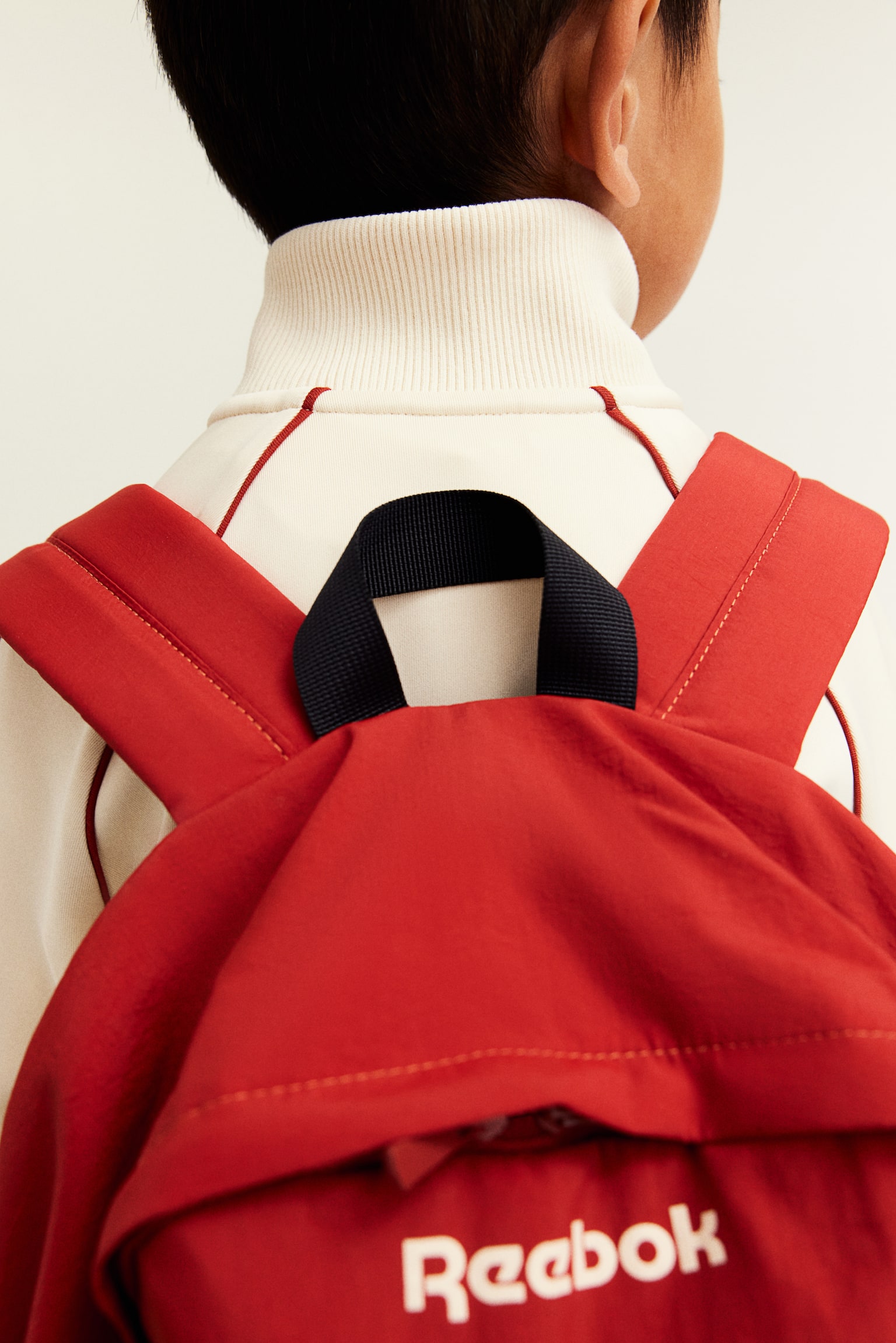 Motif-detail nylon backpack - Red/Reebok - 1