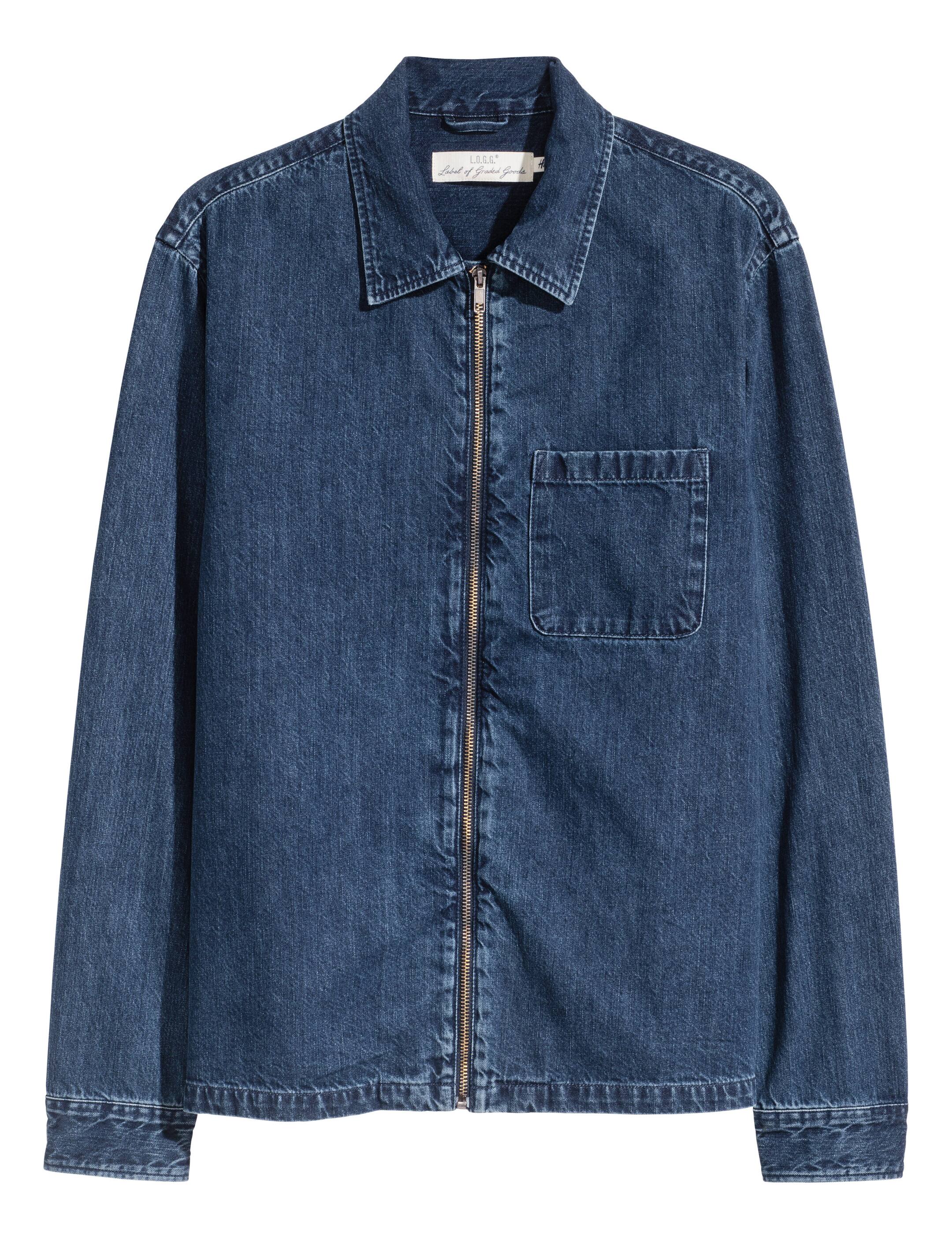 View larger image: Denim Shirt Jacket - Blue - Men | H&M CA 1
