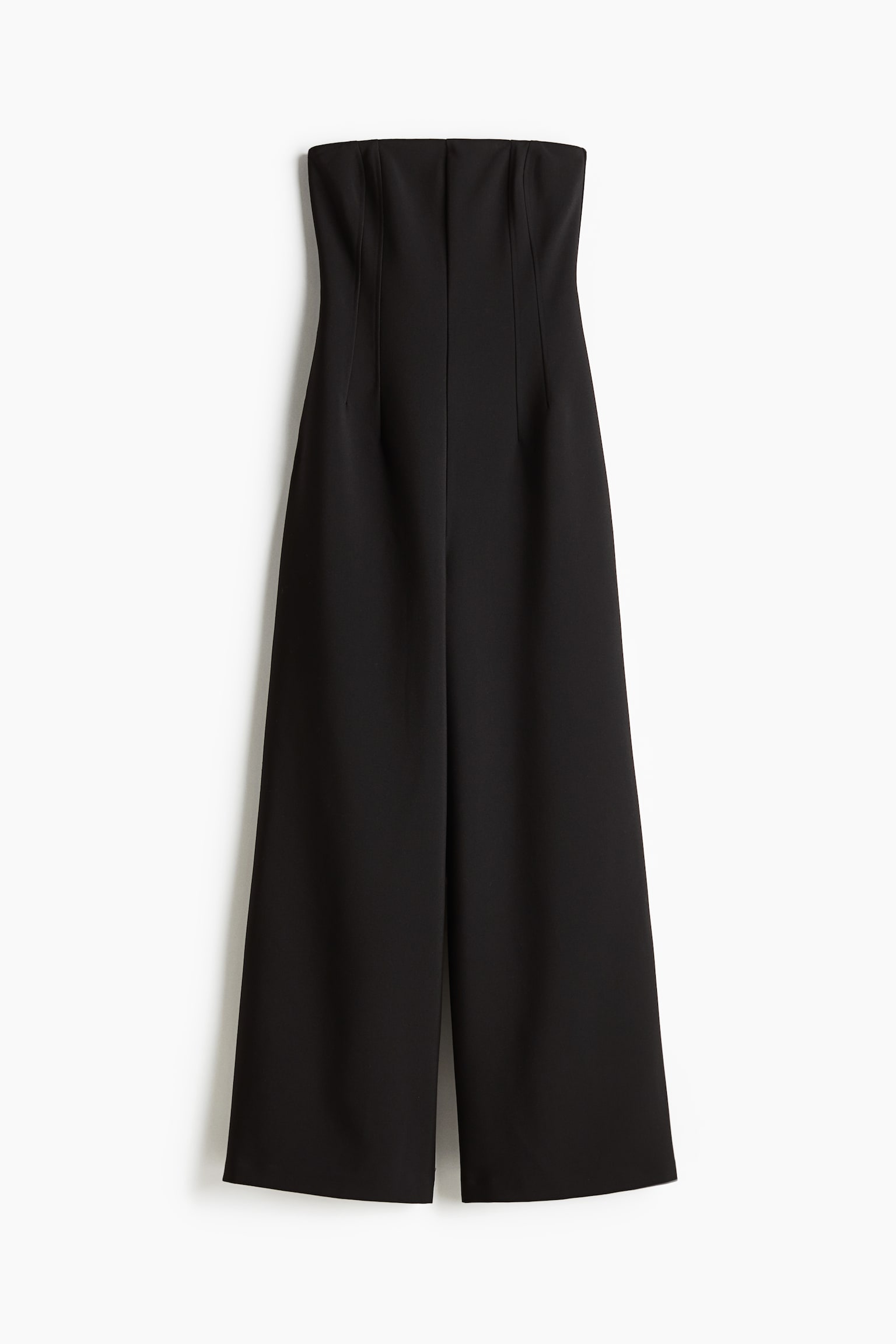 Tailored bandeau jumpsuit - Black - 2