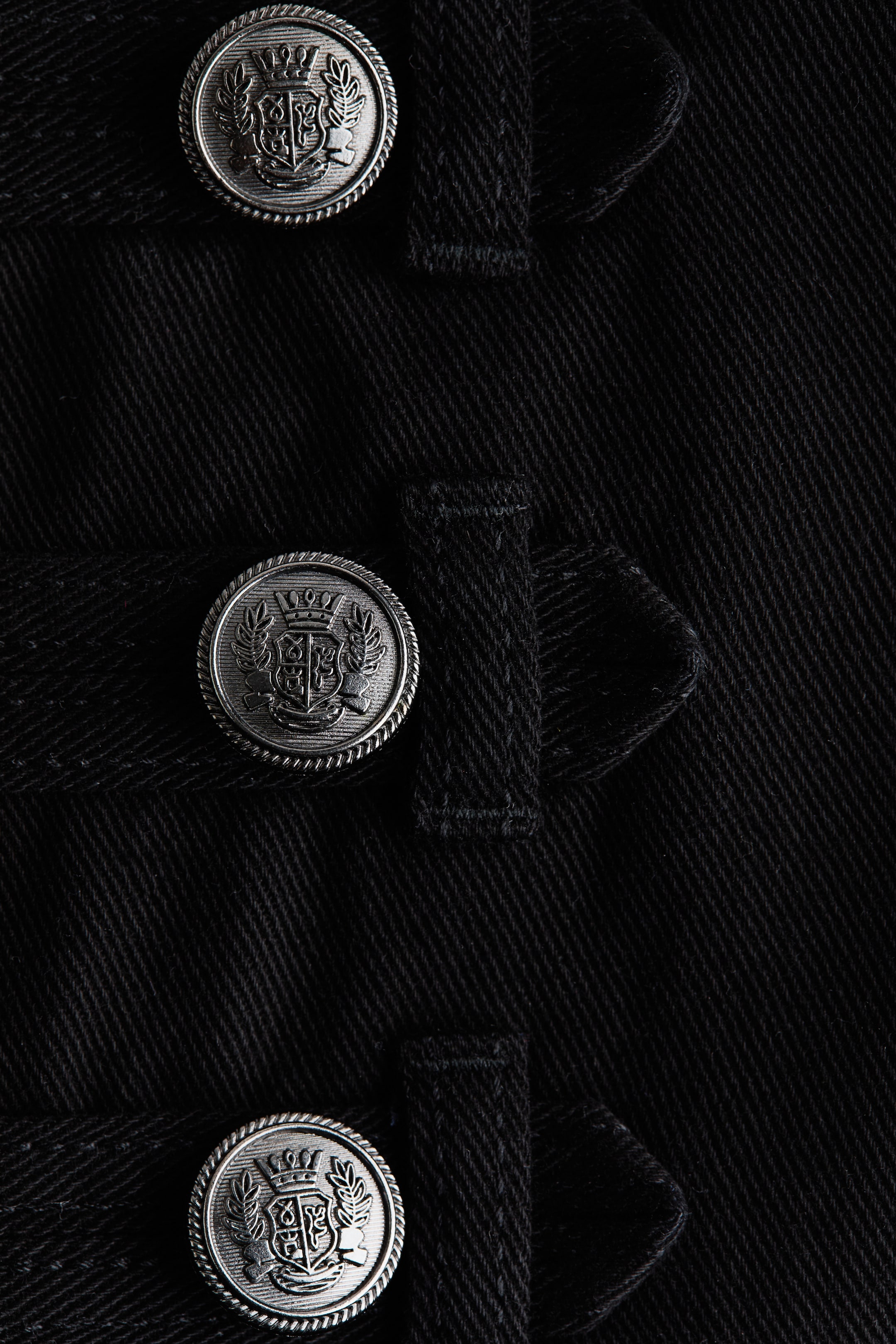Женские куртки H&M Button-Detail Cotton Twill Jacket — фото 6