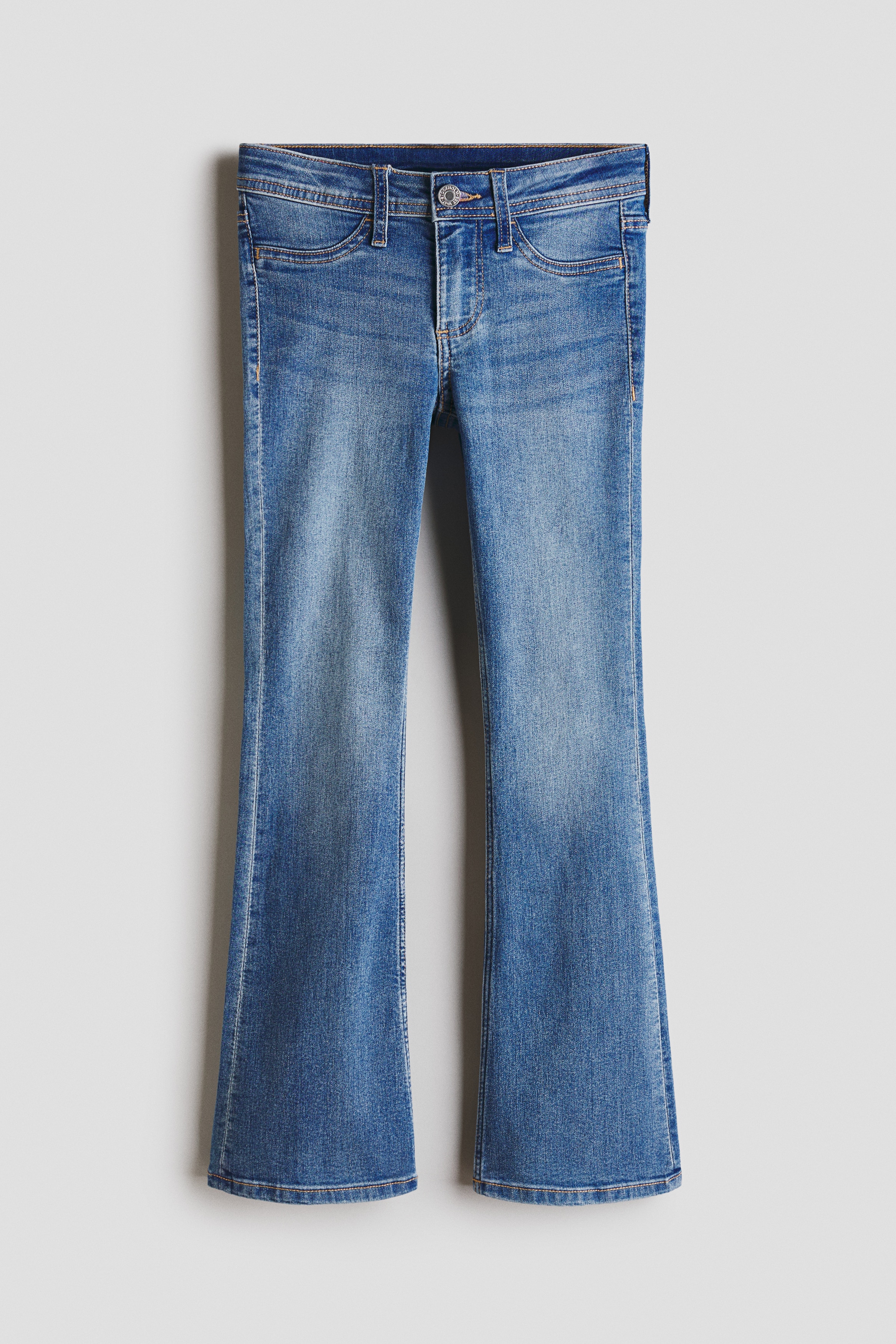 Flared Leg Low Jeans - Denim blue/Denim grey/Denim blue