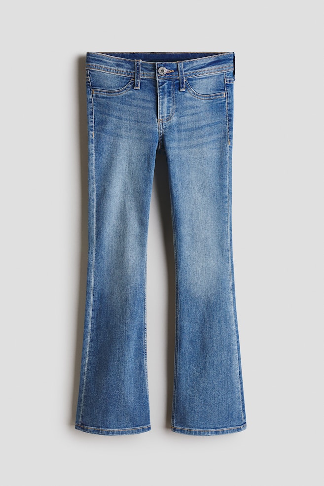 Flared Leg Low Jeans - Denim blue/Denim gray - 1