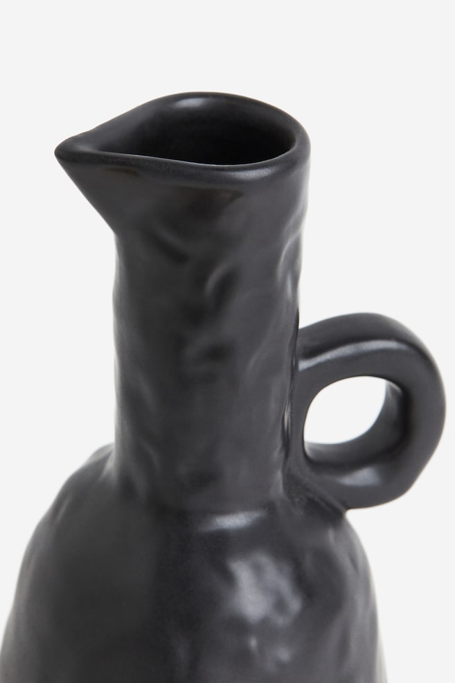 Stoneware oil bottle - Black - 2