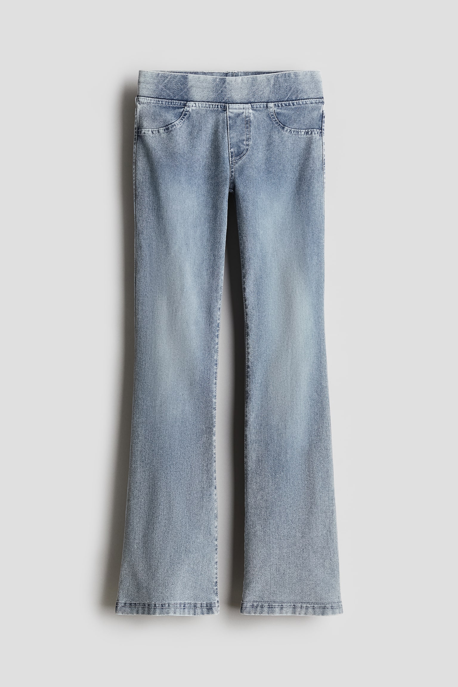 Flared jersey trousers - Denim blue/Denim blue/Dark denim blue/Dark grey/Light denim grey/Pale denim blue/Black - 1