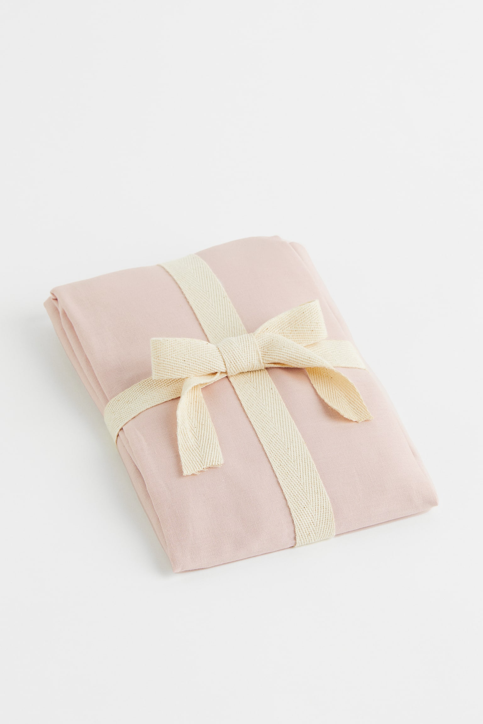 Cot fitted sheet - Light pink/Light beige/Cream - 3