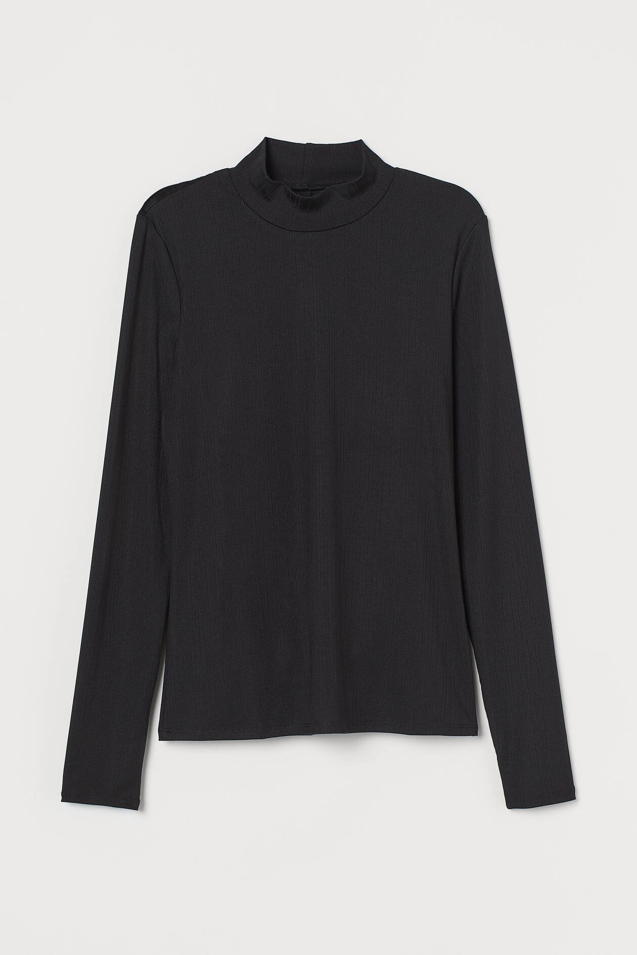 Lace-back Top - Long sleeve - Black - Ladies | H&M US