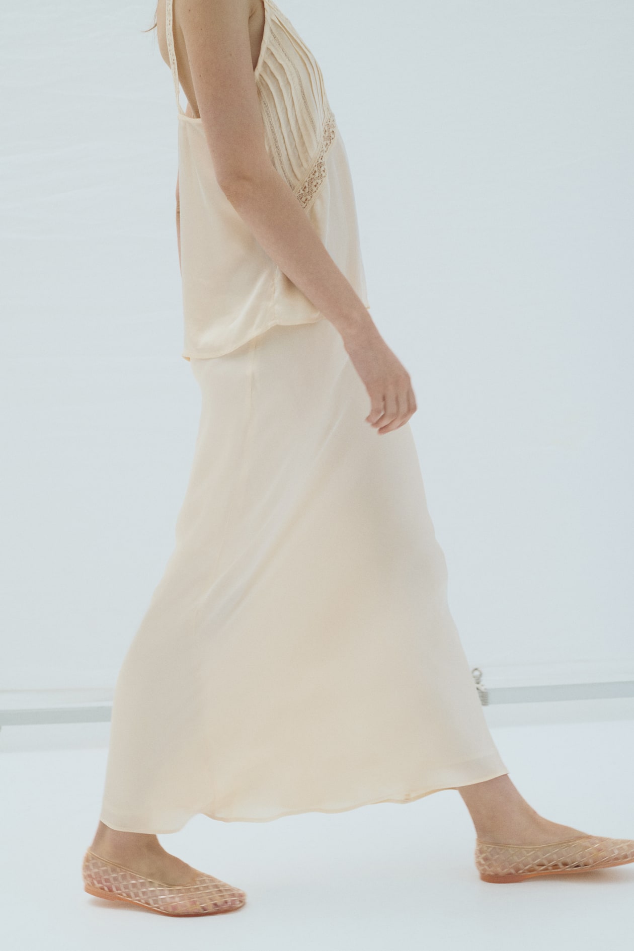 Viscose-Blend Slip Skirt - image 2