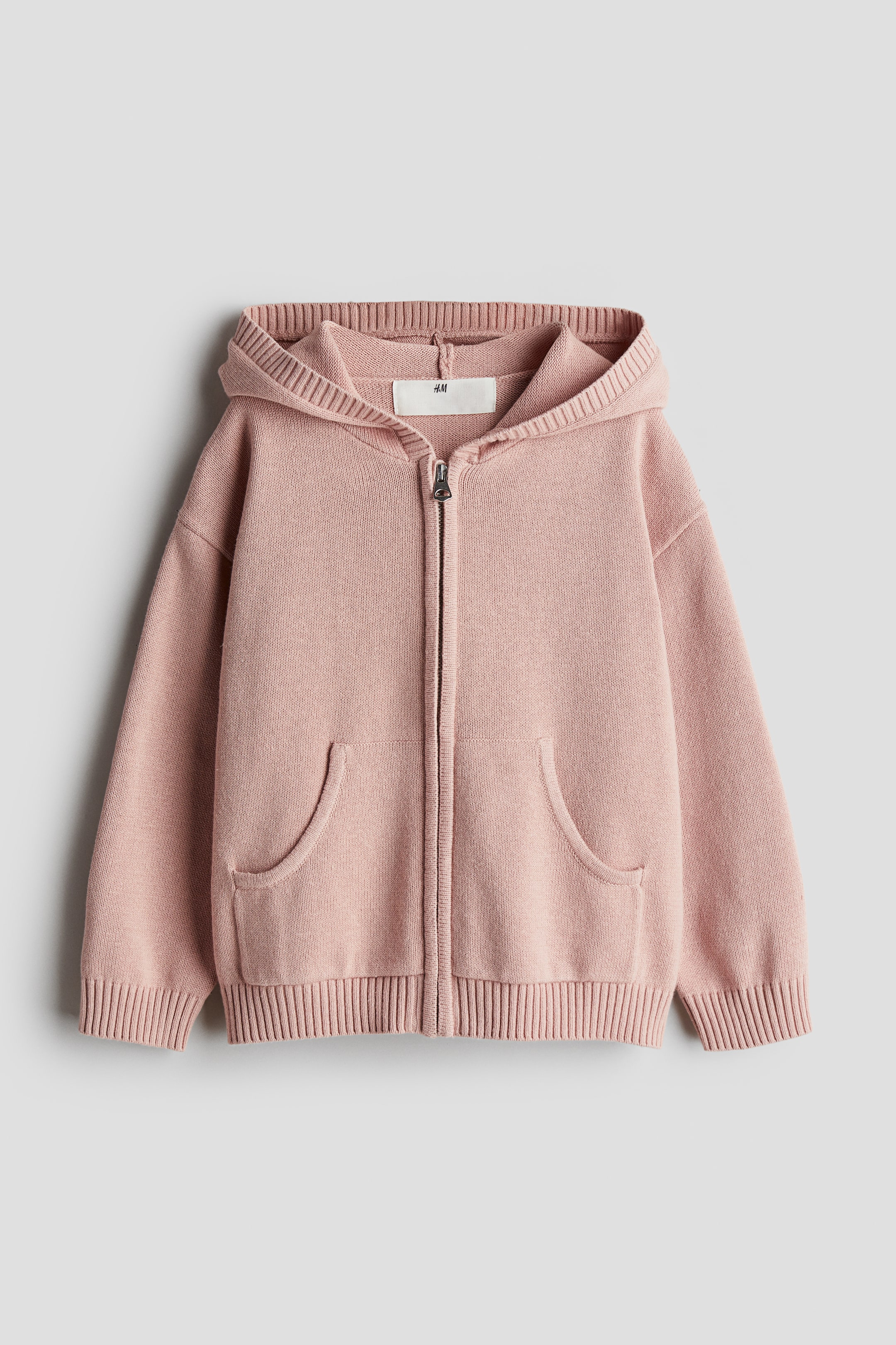 Cotton-Knit Hooded Jacket