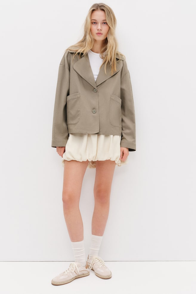 Veste en twill - Vert kaki clair/Gris charbon - 6