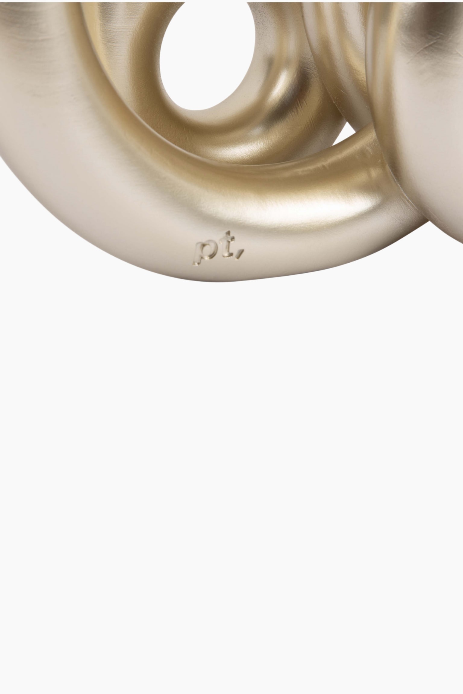 Rings Groot Kerzenleuchter - Metallisches Gold/Metallisch Dunkelgrau/Metallisch Weiß - 3