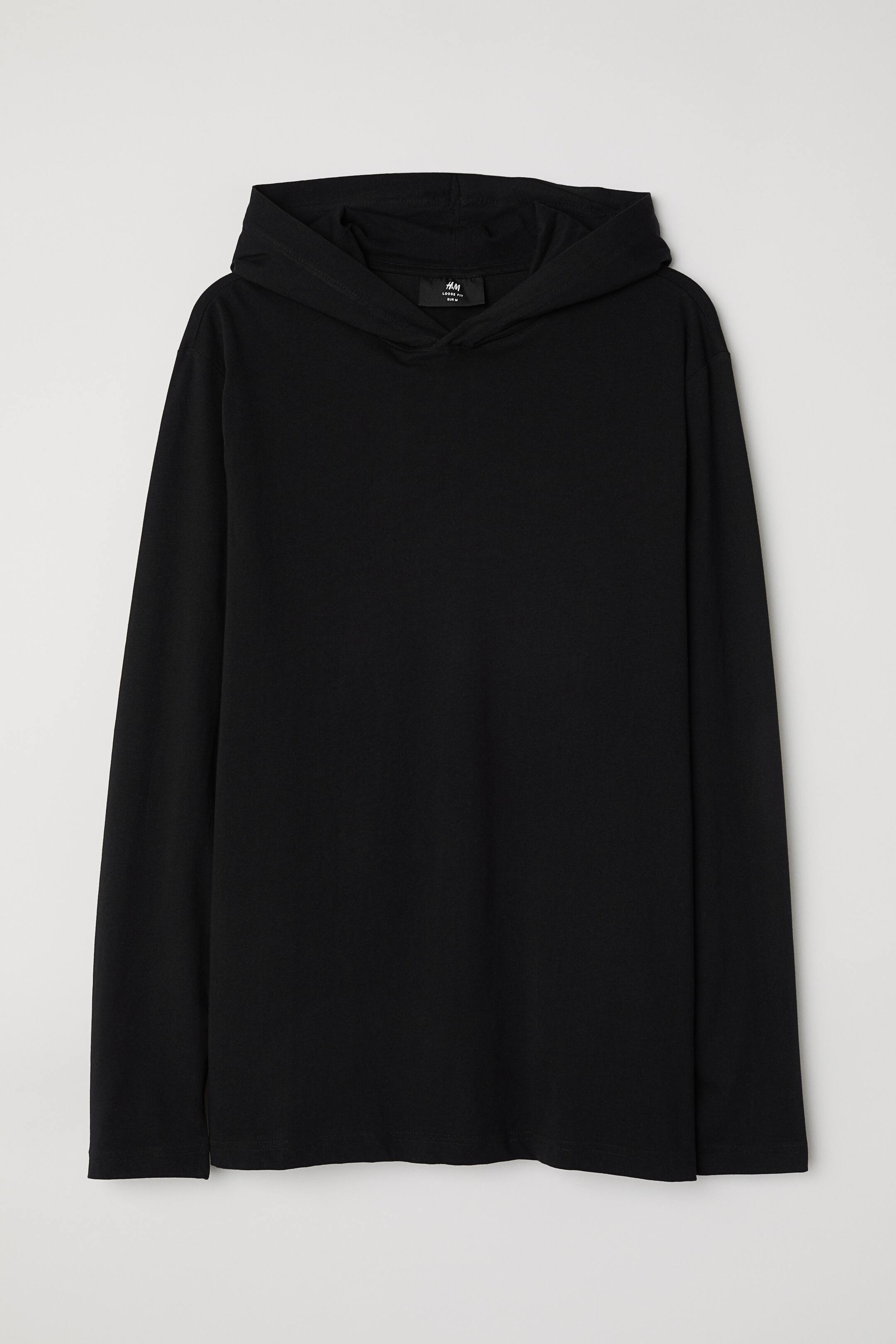 Se større billede: Hættetrøje Loose fit - Sort - HERRE | H&M DK 1