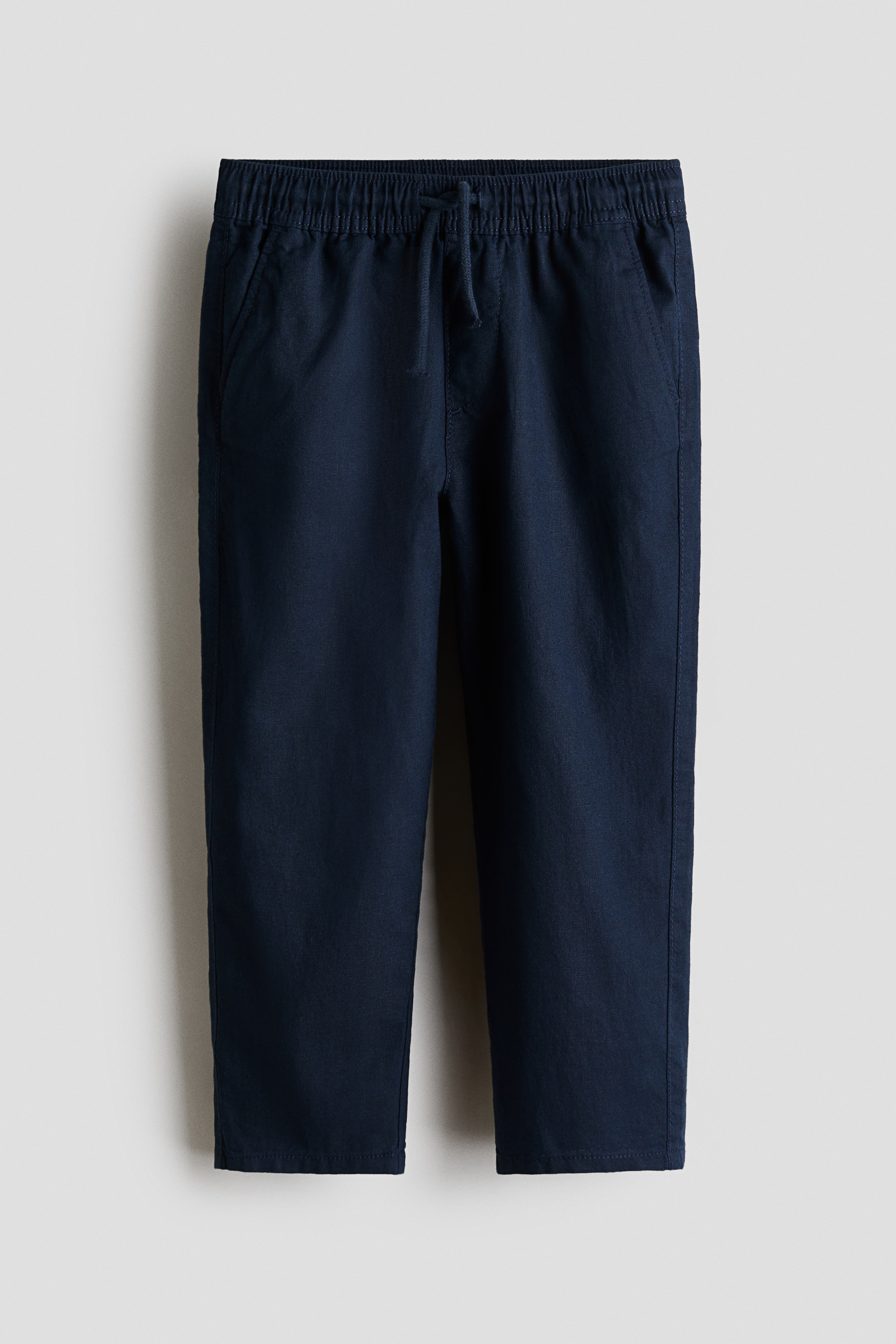 Pantaloni in misto lino - Blu navy/Verde kaki/Blu navy/Beige chiaro/Marrone