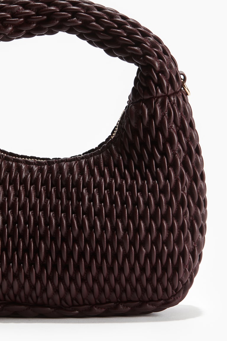 H&m Tasche Weinrot Gesteppte Crossbody-Tasche