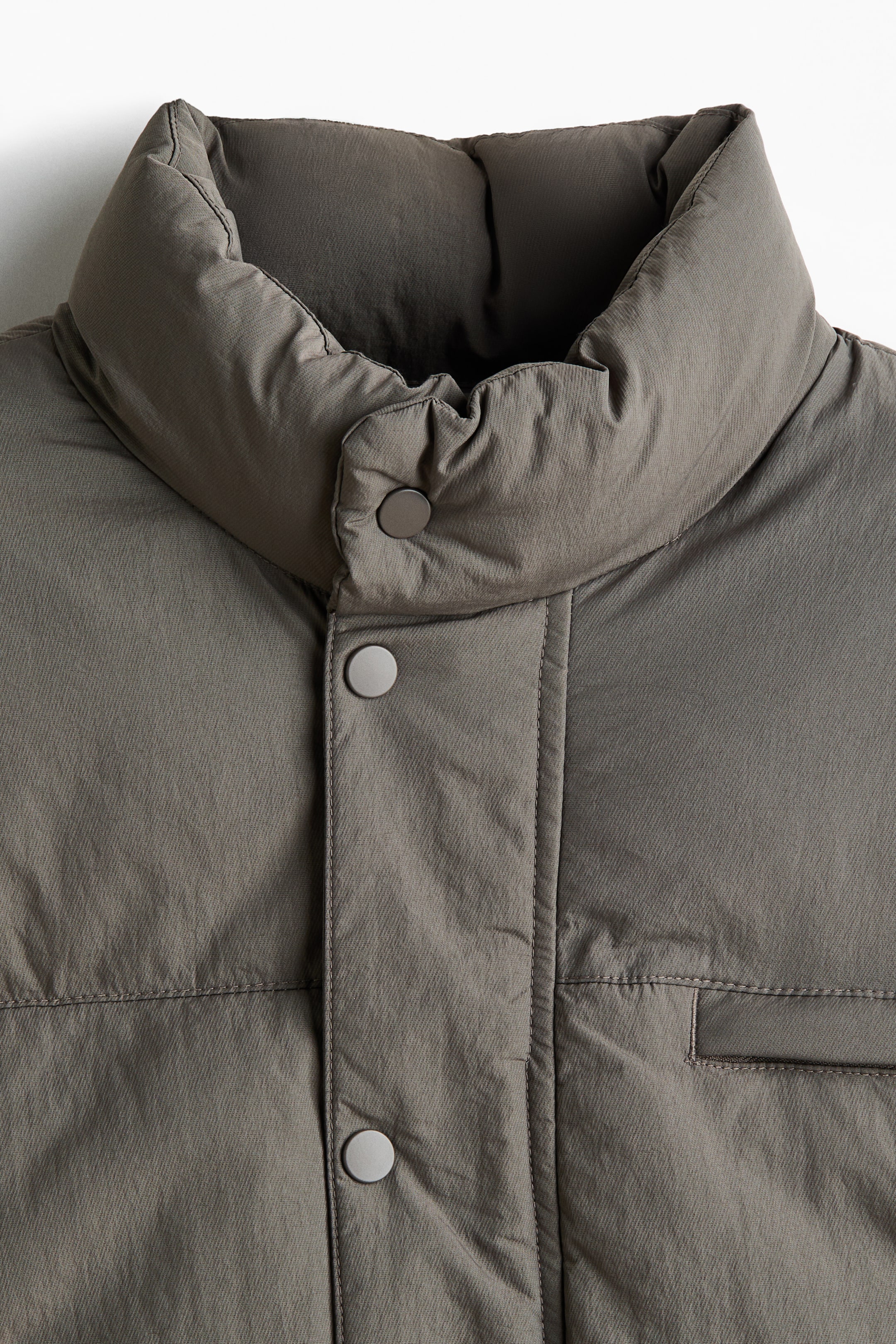 이미지 확대 보기: 나일론 퍼프 재킷 - 카키 그린 - Men | H&M KR 6