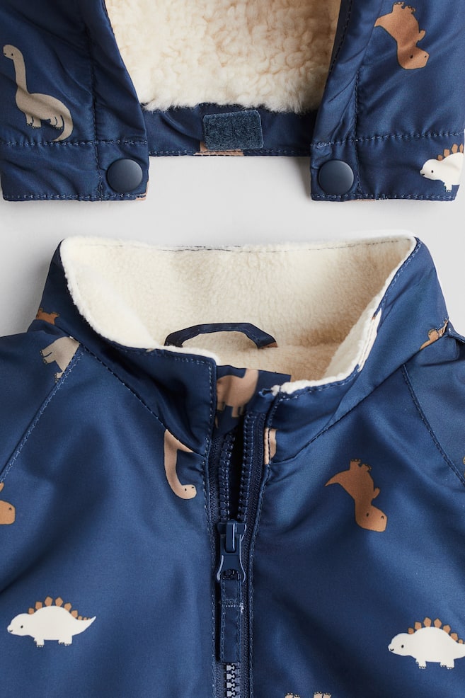 Waterafstotende overall - Donkerblauw/dinosaurussen/Beige/luipaarddessin/Roomwit/bloemen/Beige/honden - 3