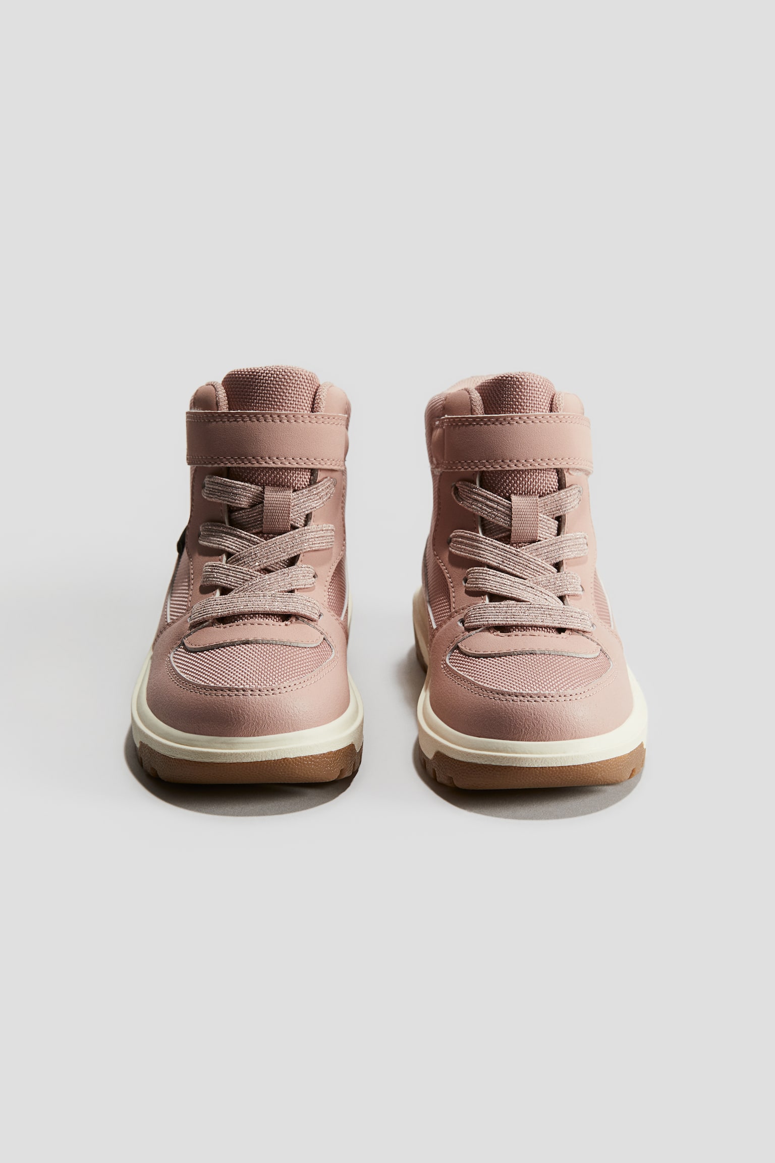 Waterproof hi-top trainers - Dusty pink - 4