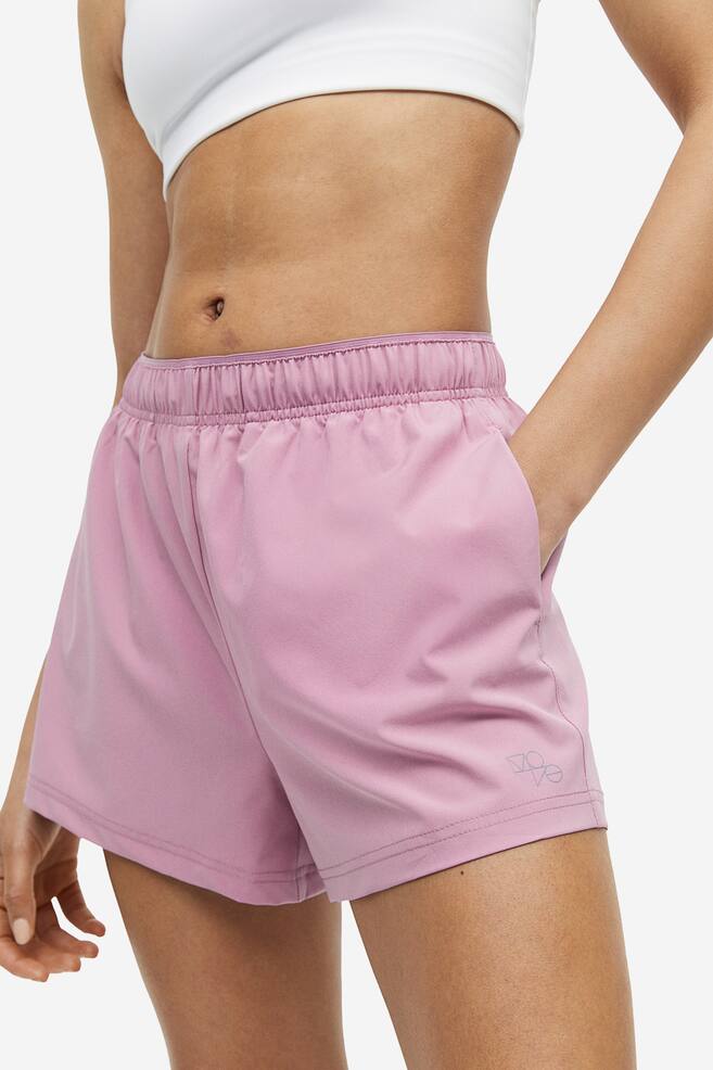 DryMove™ Sports shorts - Pink/Black/White - 4