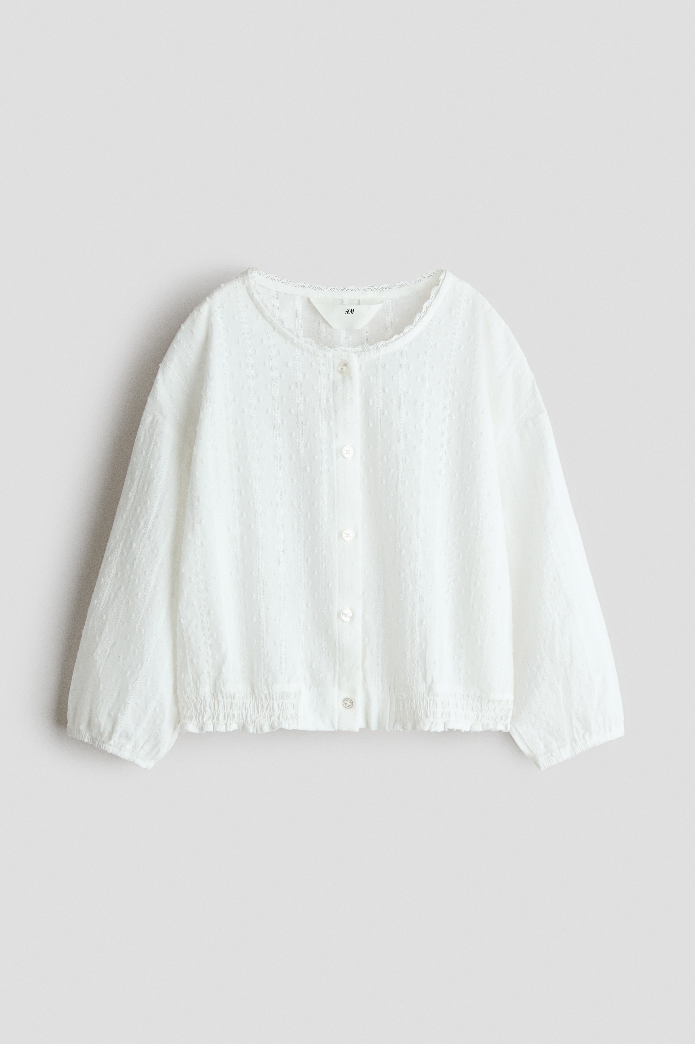 バルーンスリーブ プリュムティブラウス - ホワイト