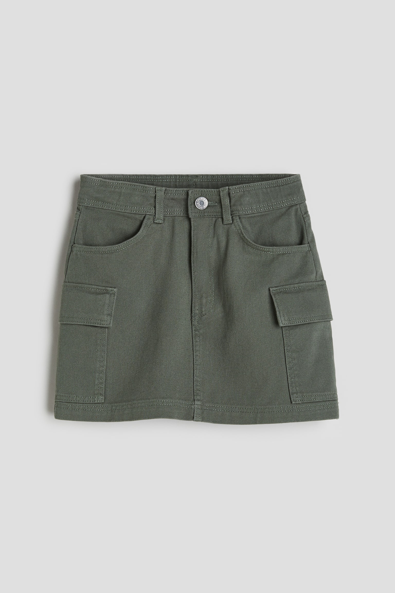 Cargo Skirt - Khaki green/Light beige/Black - 1