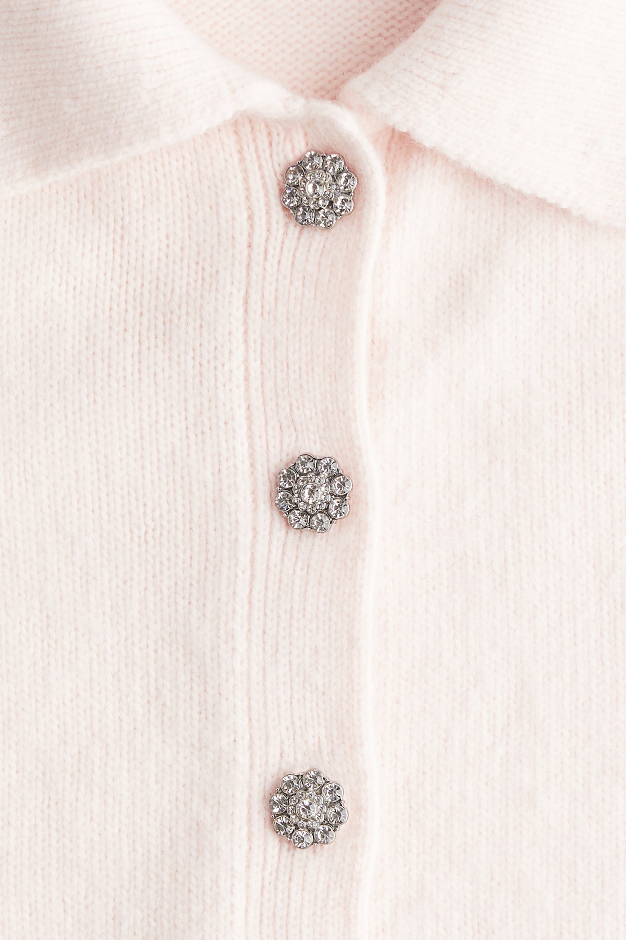 Short-Sleeved Cardigan with Collar - image 2