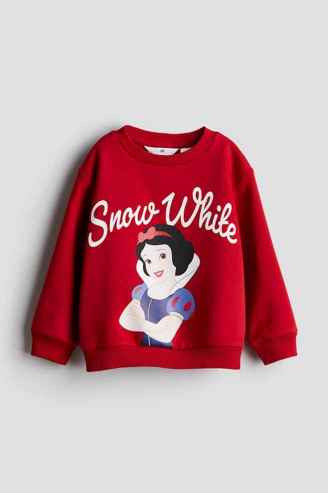 Printed sweatshirt - Red/Snow White/Mint green/The Little Mermaid/Pink/Barbie/White/Minnie Mouse/dc/dc/dc - 1