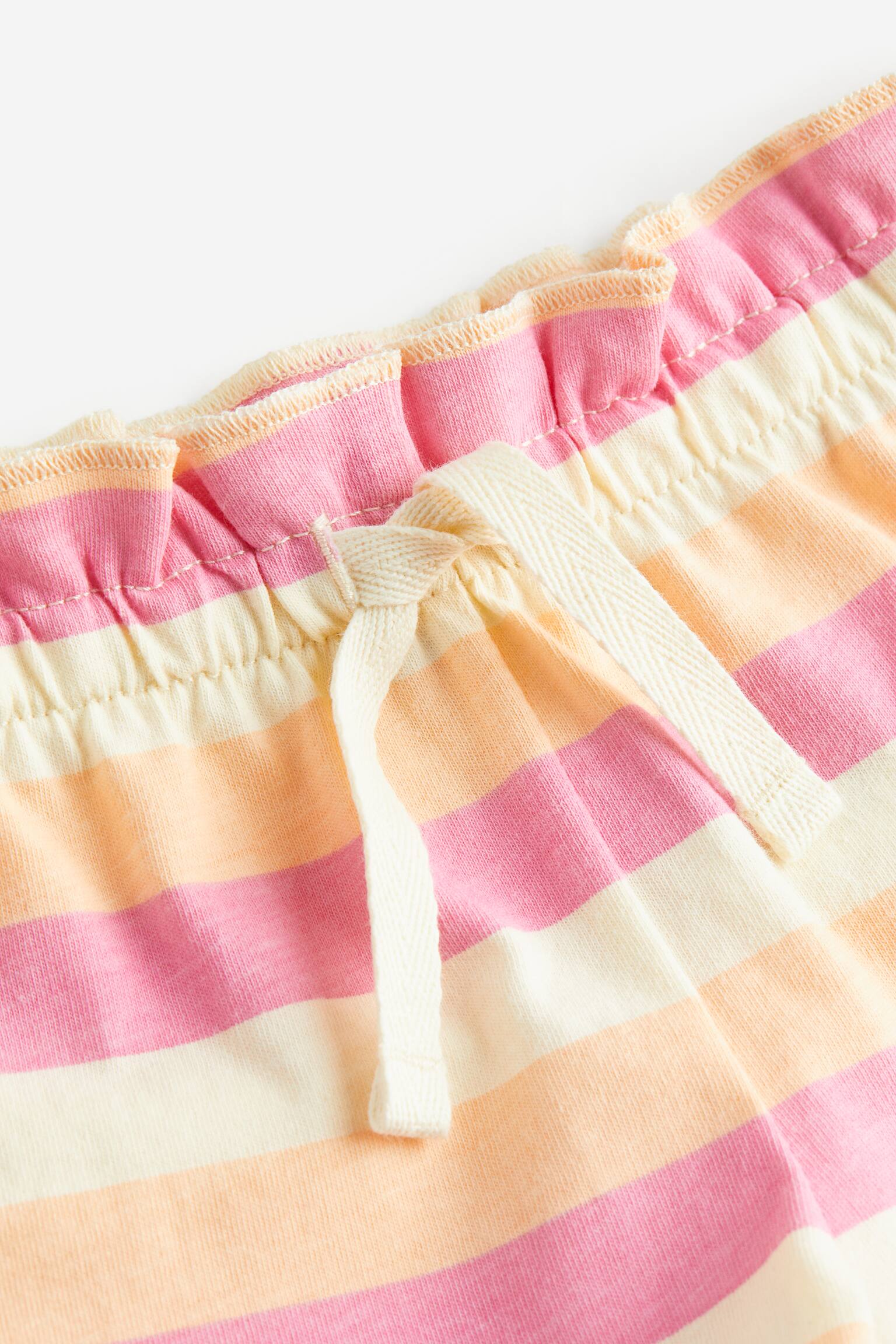 Terry shorts - Pink/Striped/Light green/Floral/White/Leopards - 2