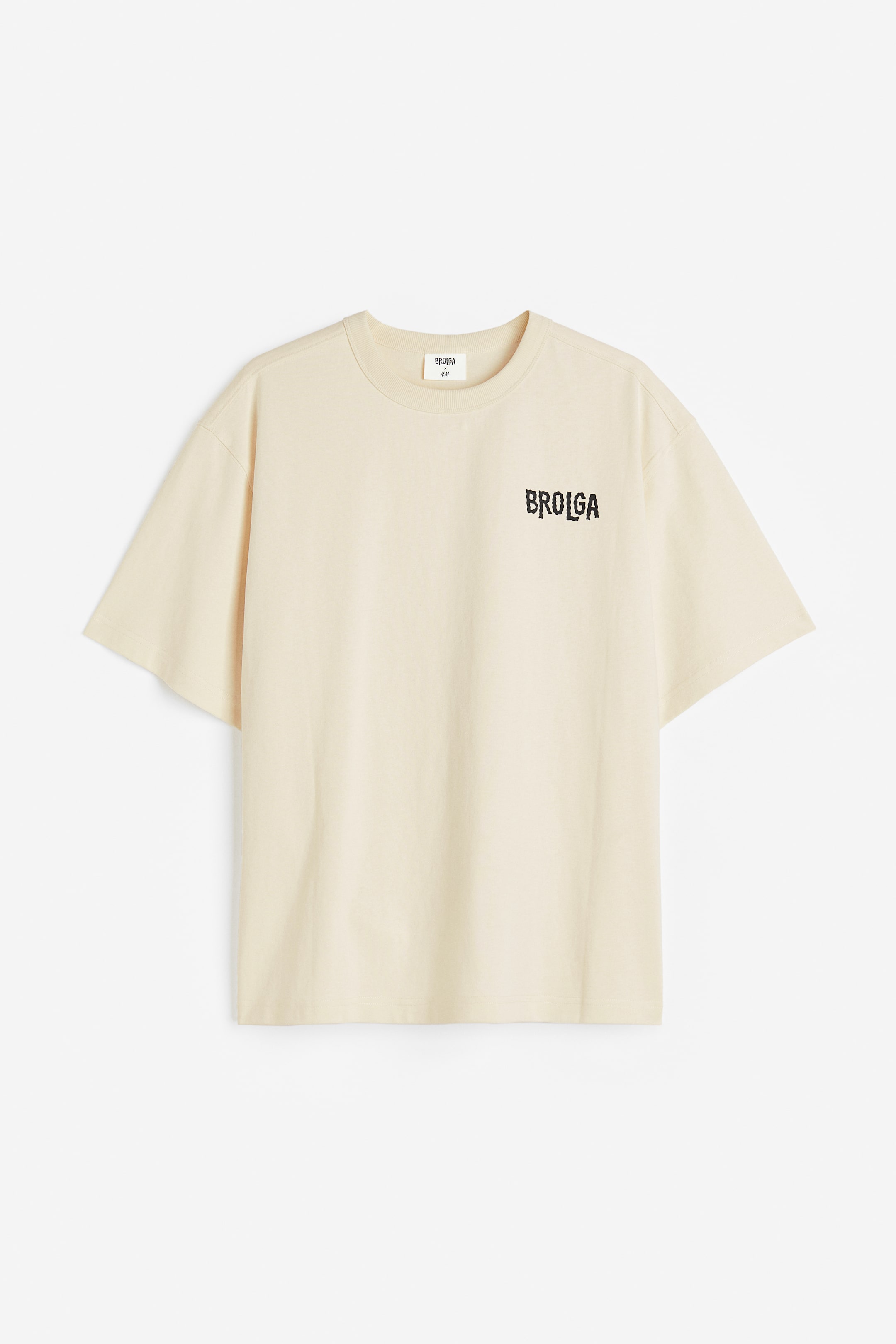 View larger image: Loose Fit Printed T-shirt - Beige/Brolga - Men | H&M PH 1