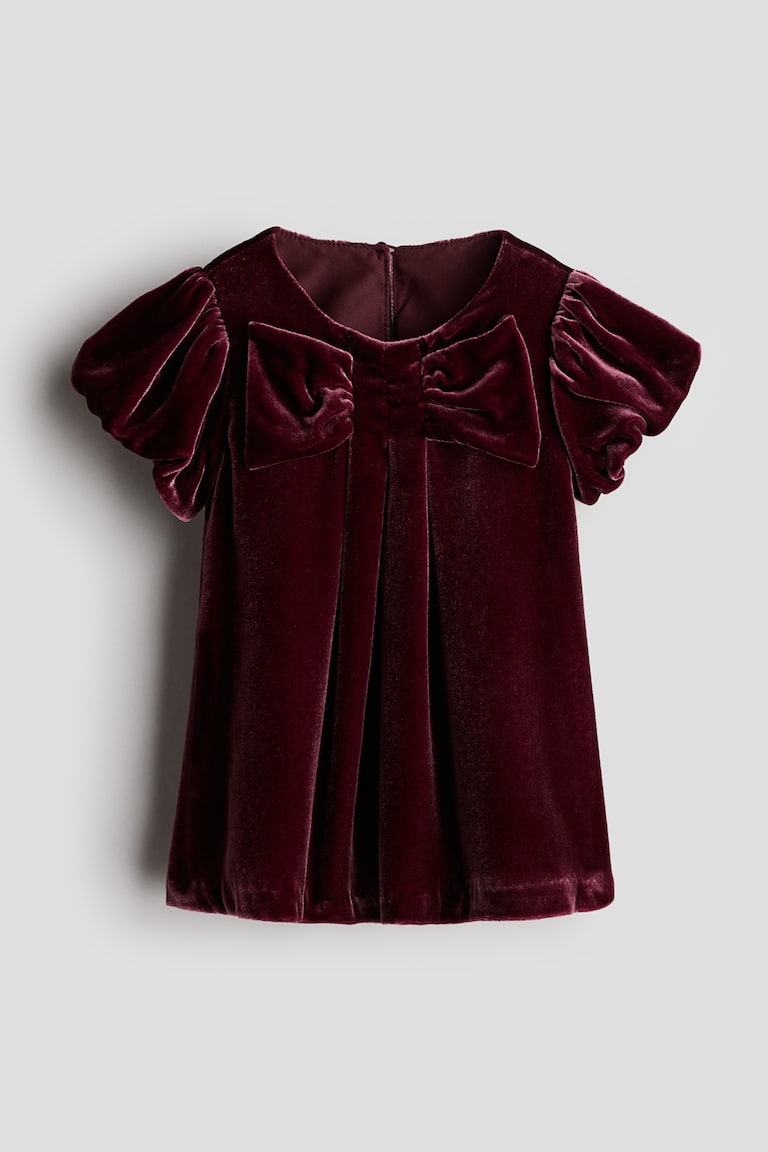 h and m red velvet dress Velvet Dress
