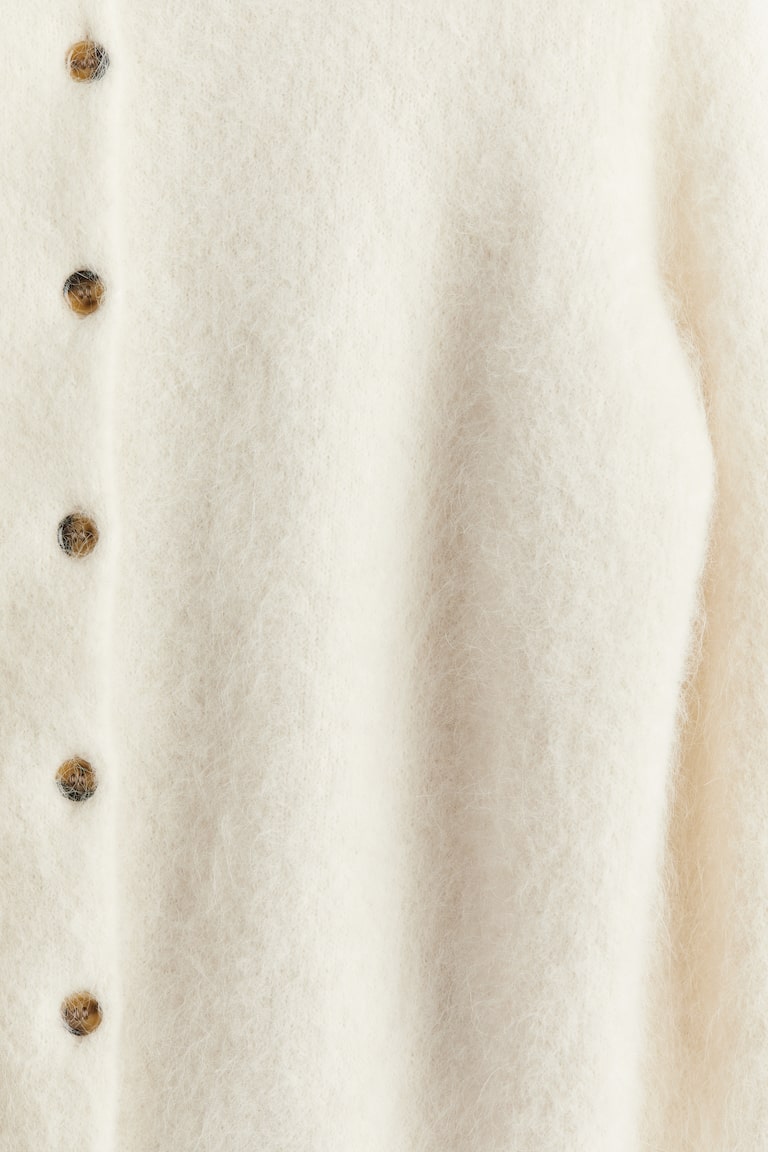 Alpaca-blend cardigan Cream Ladies H&M GB