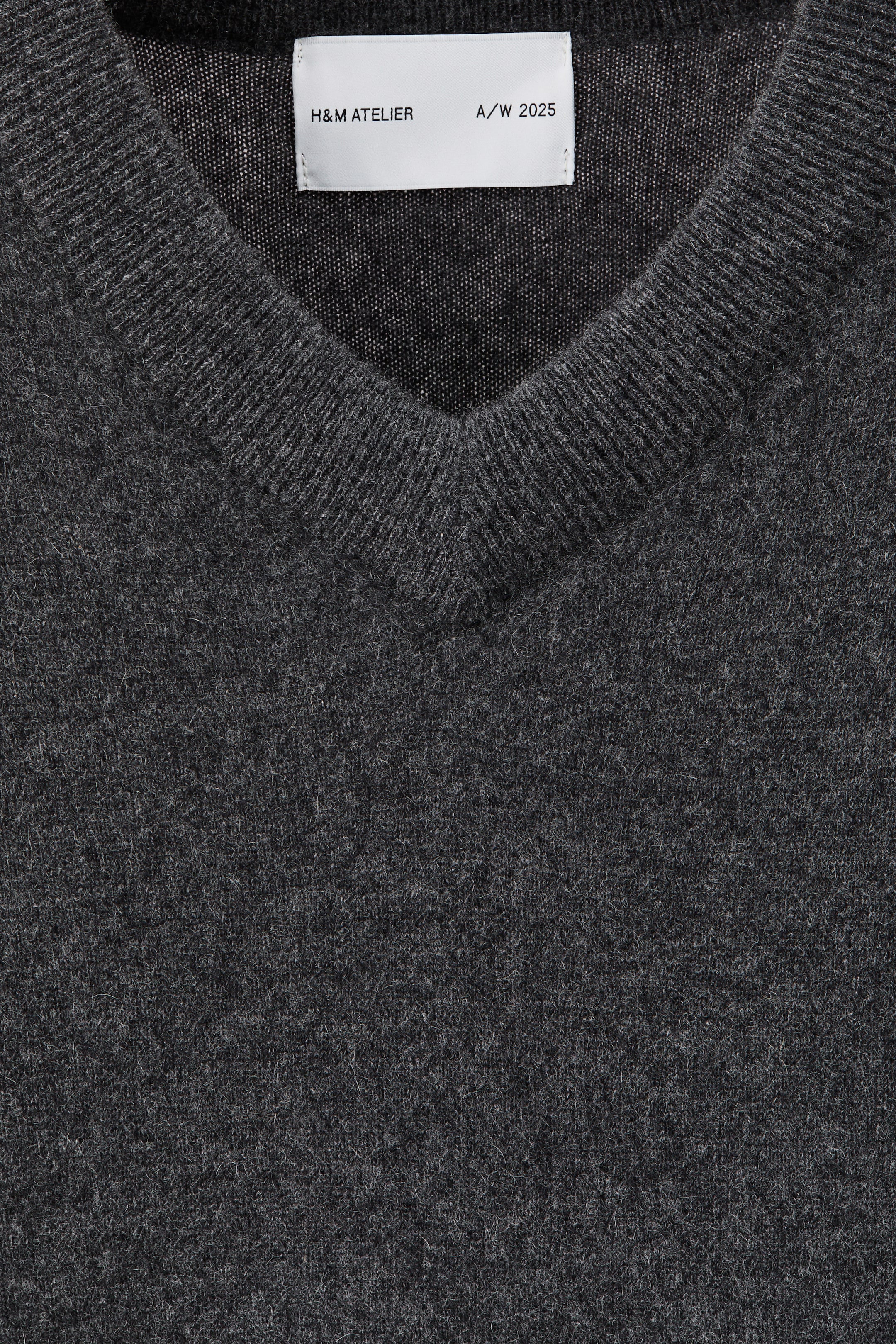 Prikaži veću sliku: Džemper od kašmira Loose Fit - Tamnosivi lapor - Men | H&M RS 7