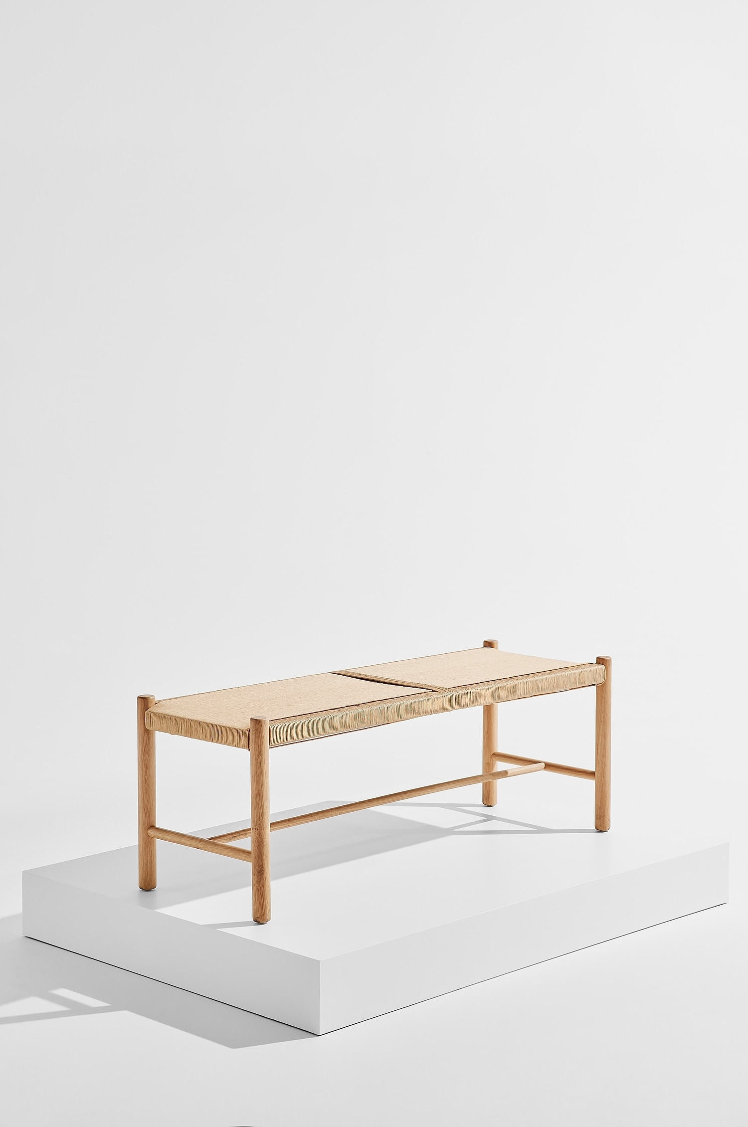 Ines Bænk - Naturlig Eg/Naturlig Eg/Rød