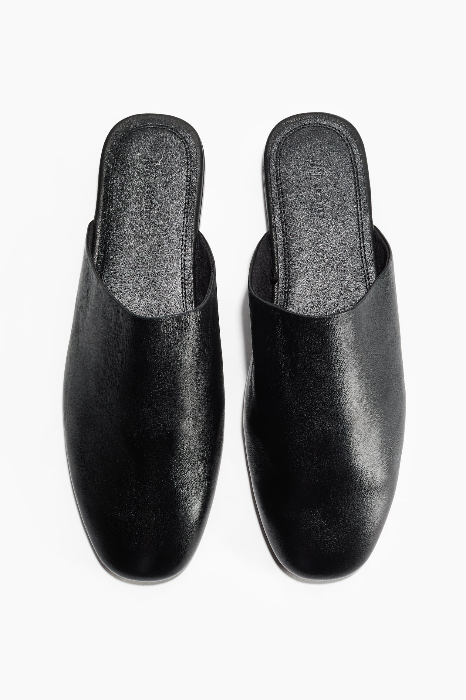 Leather mules - Black - 3