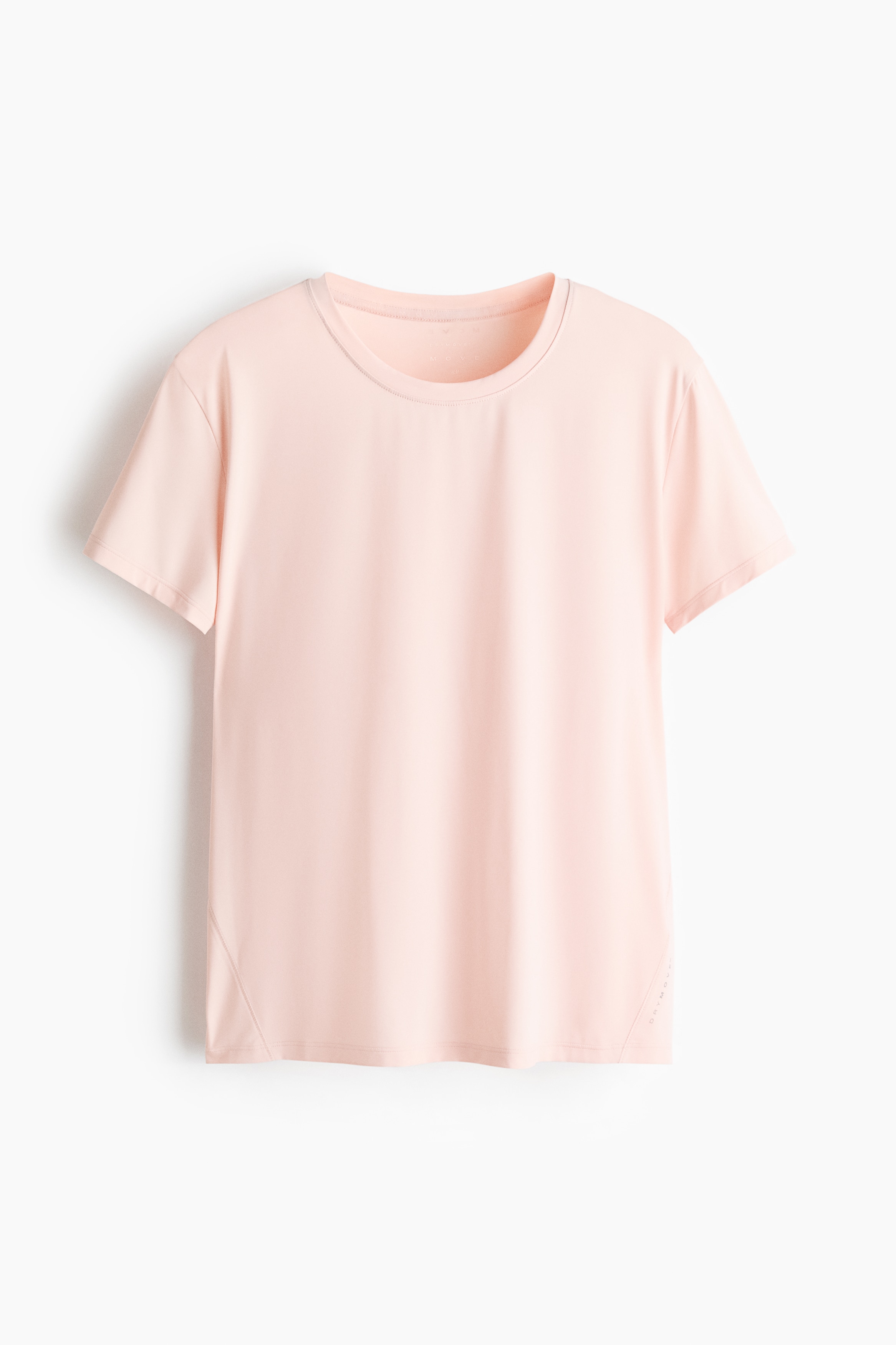 Cooling Running T-Shirt with DryMove™ - Powder pink/Black/White/Butter yellow