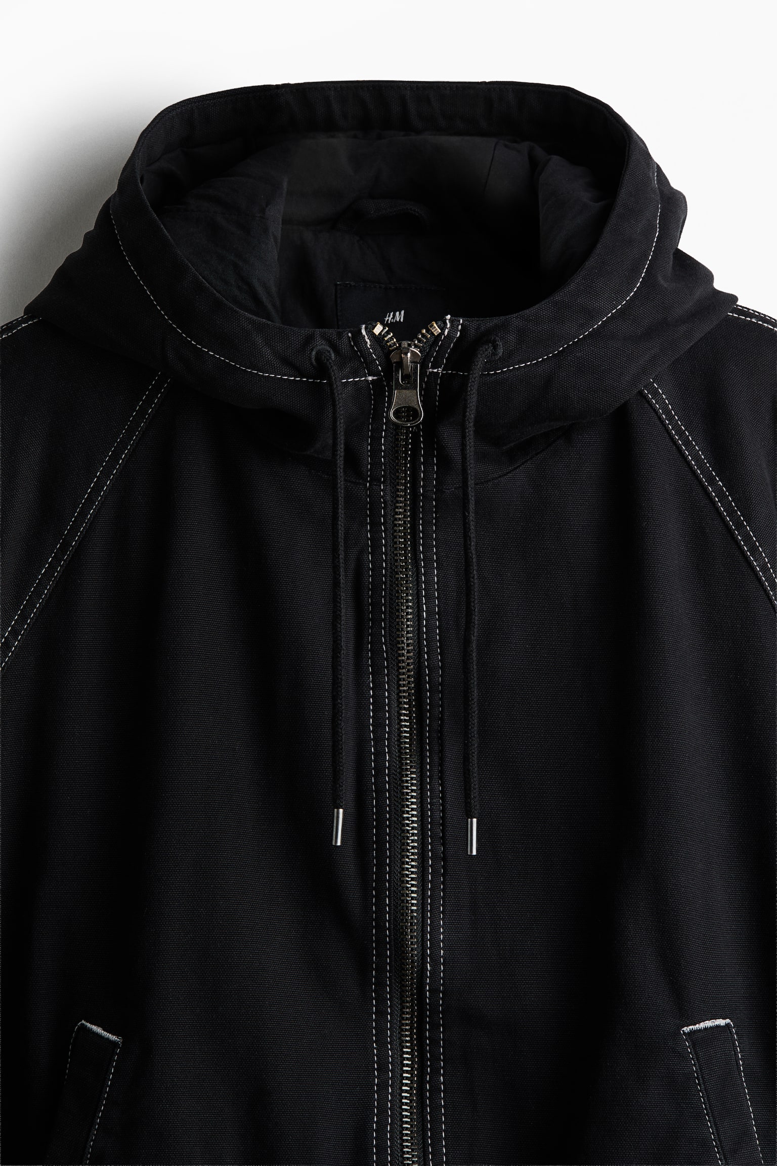 Padded canvas jacket - Black/Dark mole - 6