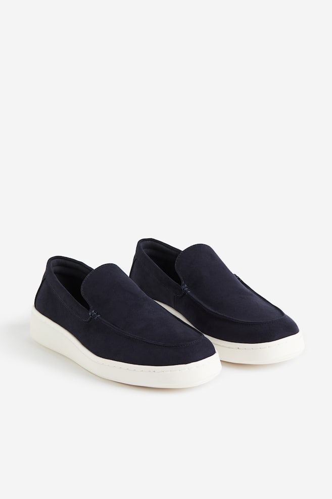 Sporty loafers - Navy blue/Beige - 2