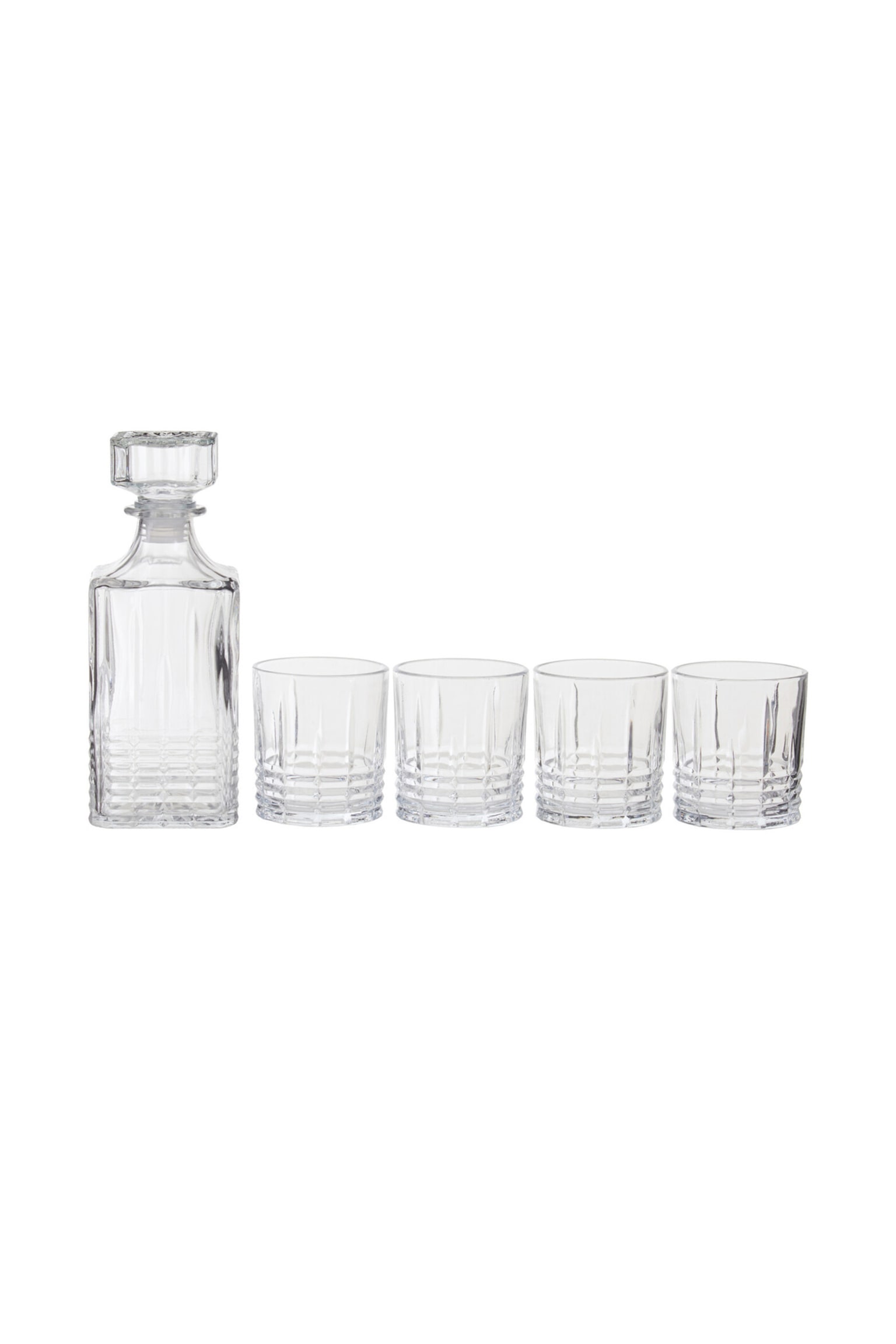 Decanter With Four Glasses - Clear - 1