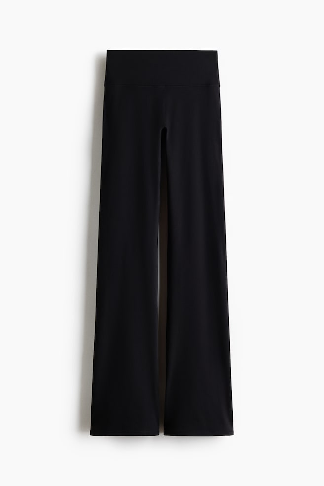 Legging met SoftMove™ - Tall Flared - Zwart/Warmbruin - 1