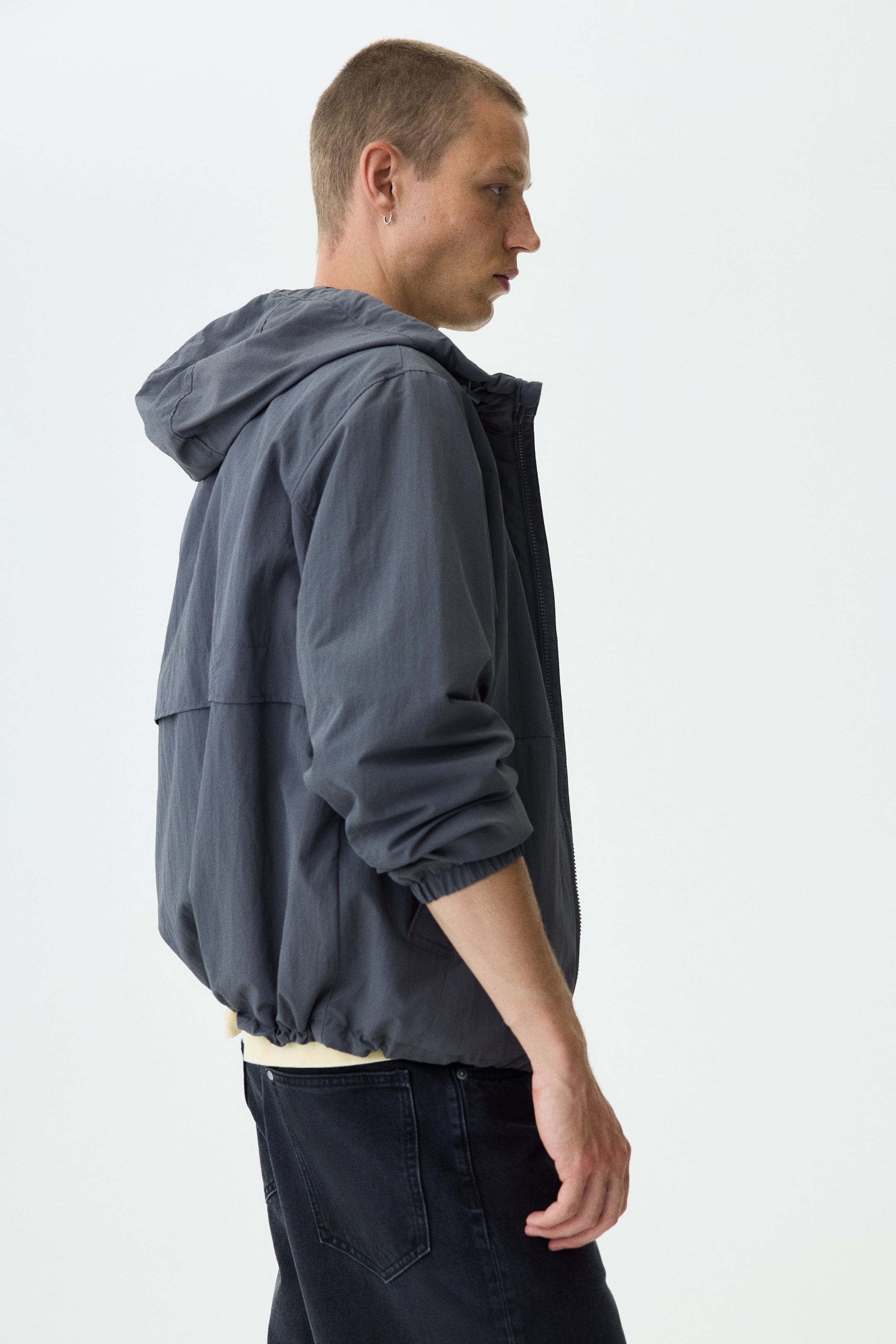 Veste coupe-vent hydrofuge en nylon