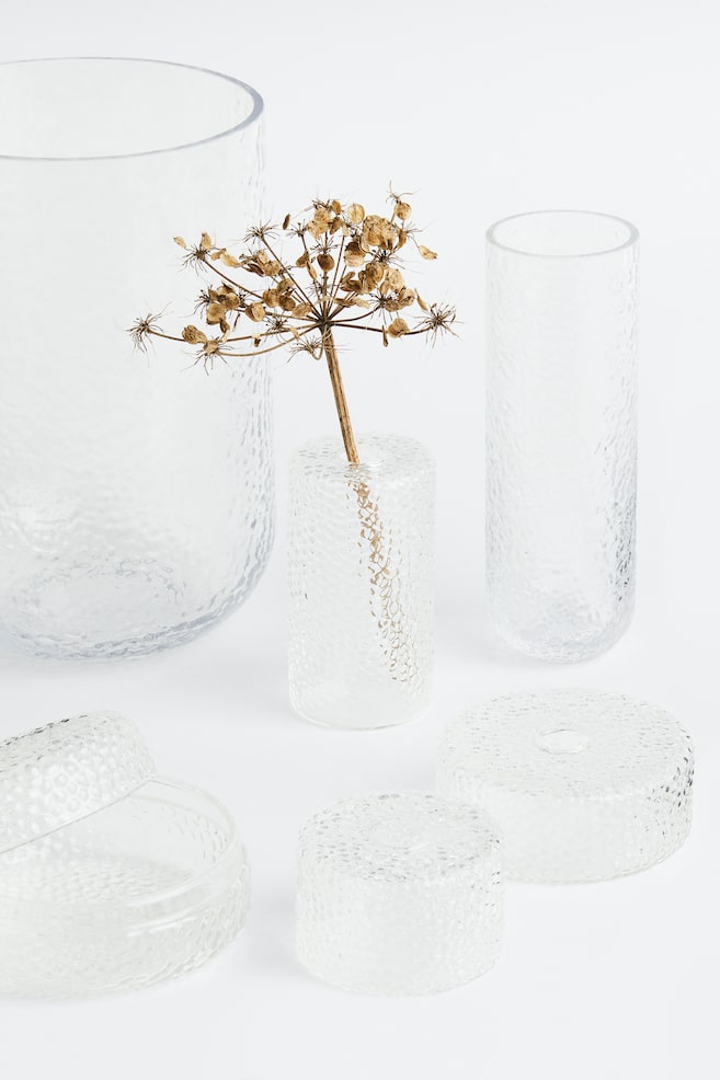Tall glass mini vase - Clear glass - 3