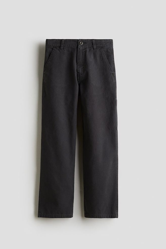Housut Relaxed Fit - Pesty musta - 1
