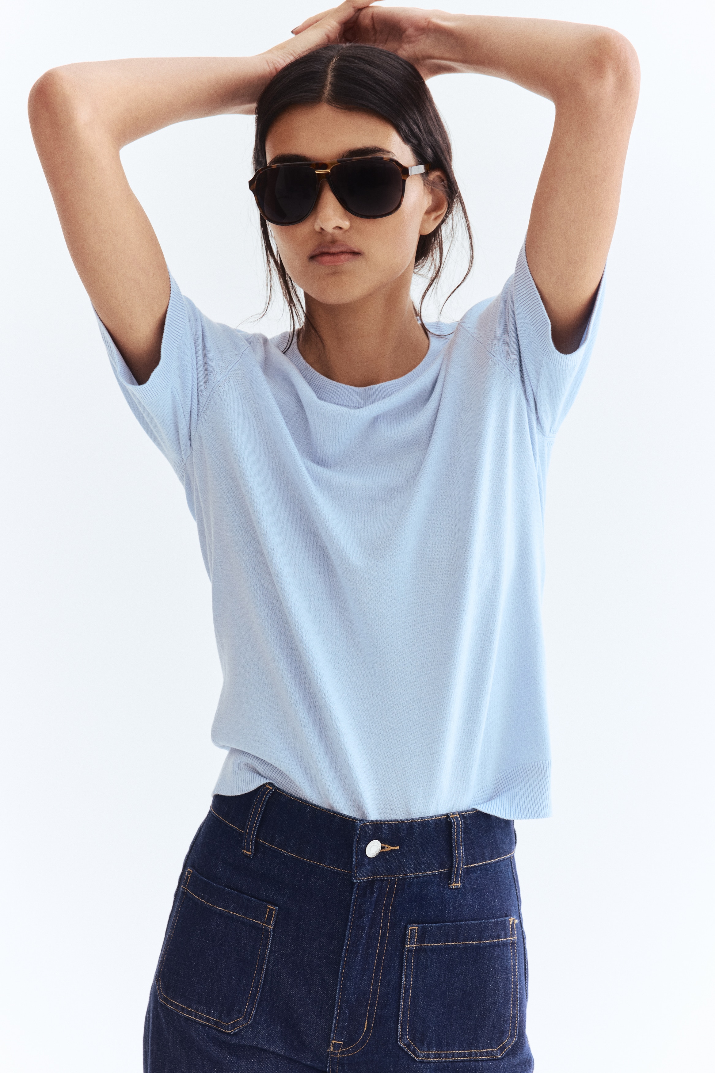 Fine-knit top
