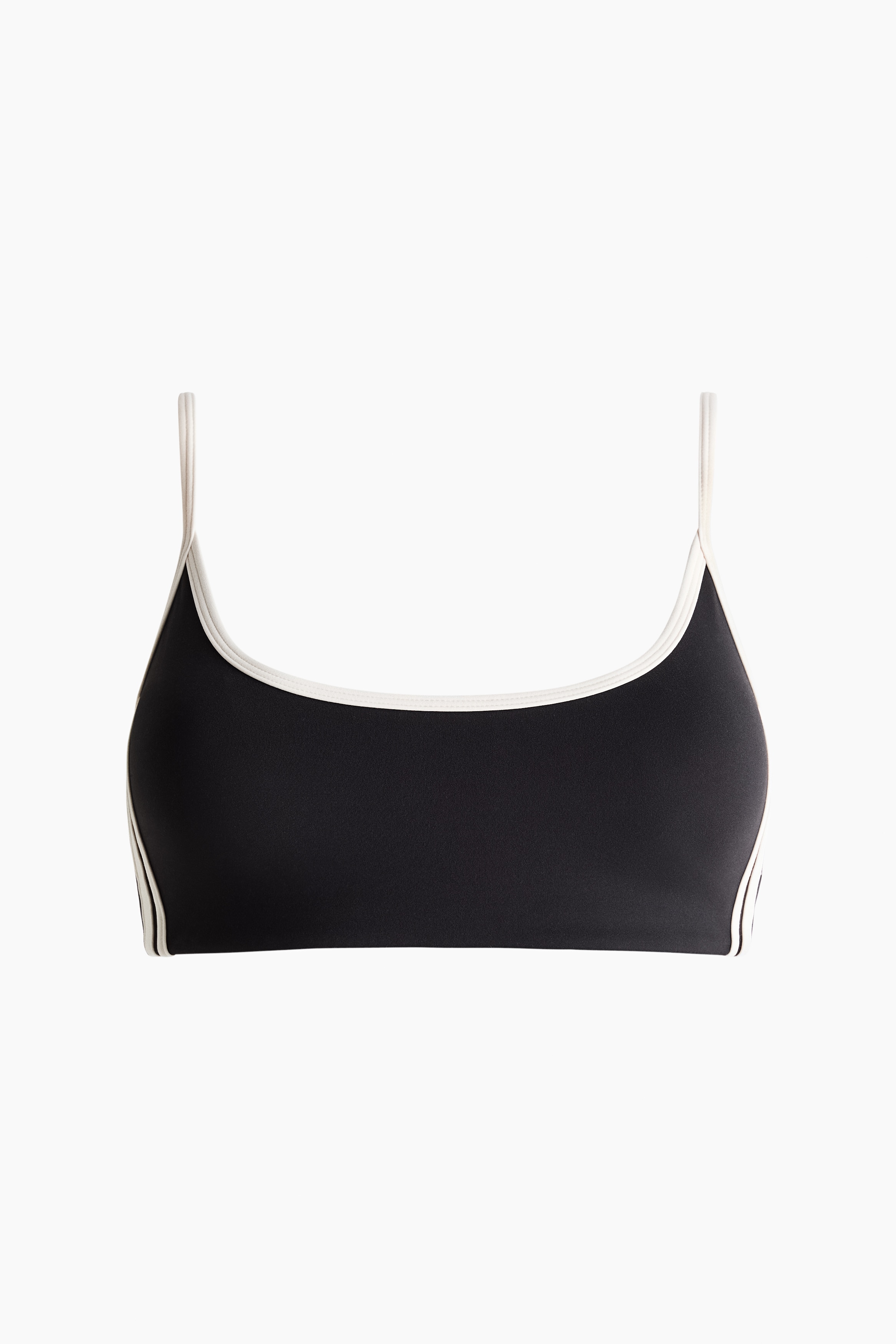 Padded Sports Crop Top with SoftMove™ - Black