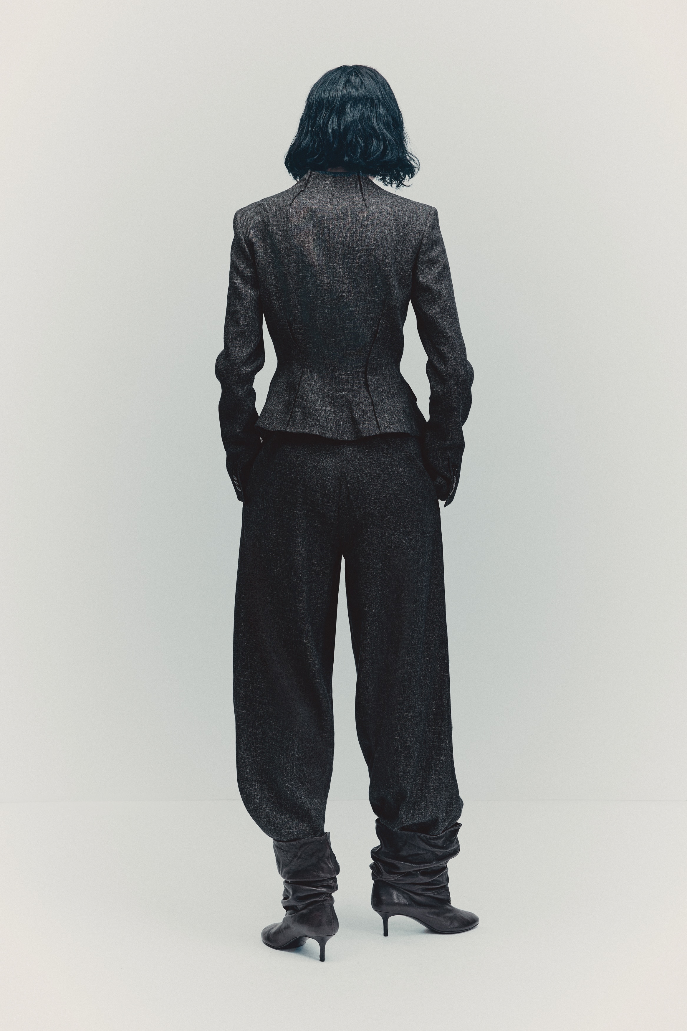 Wool-blend blazer