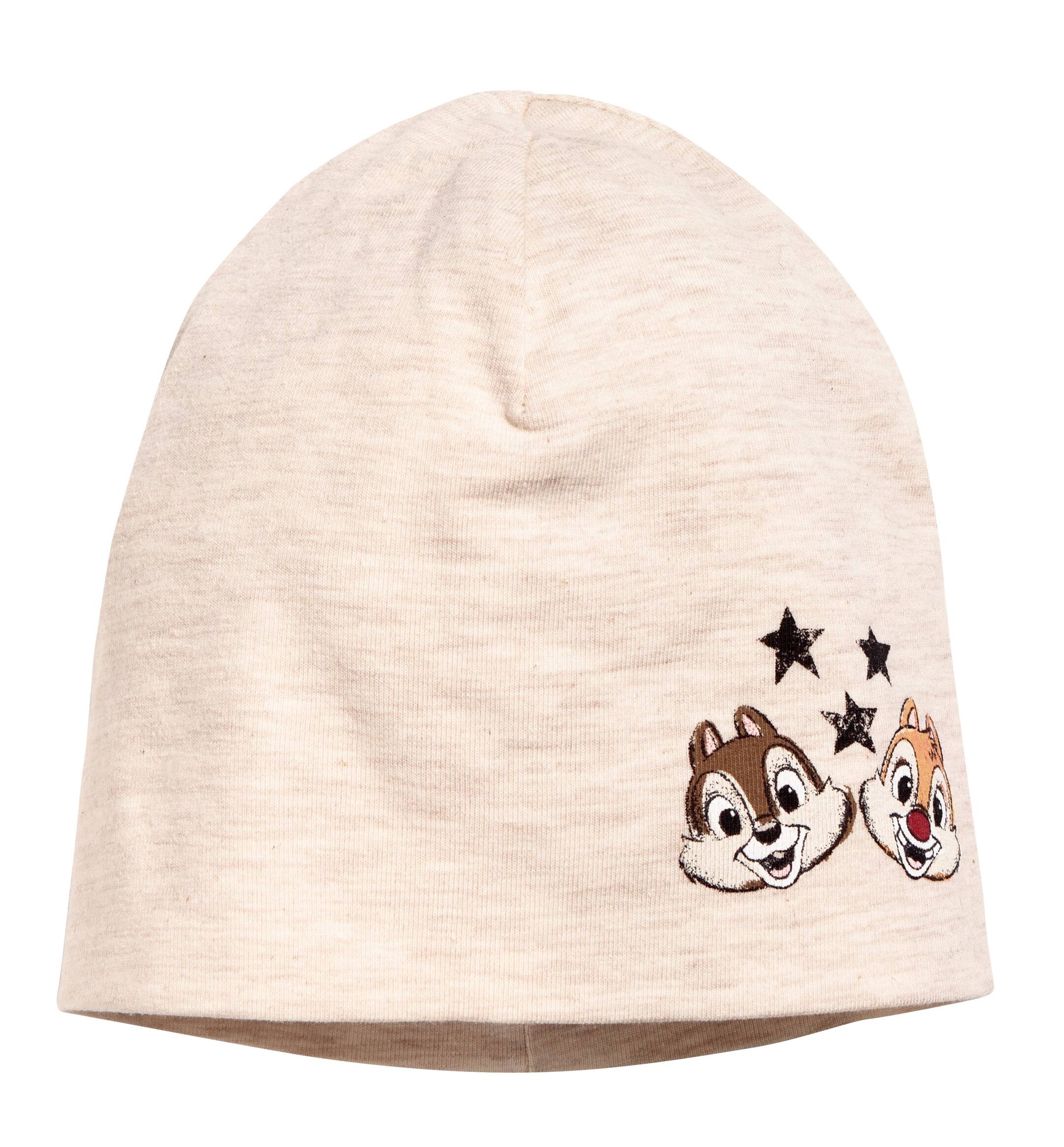 View larger image: Hat and triangular scarf - Beige marl/Chip ‘n’ Dale - Kids | H&M GB 1