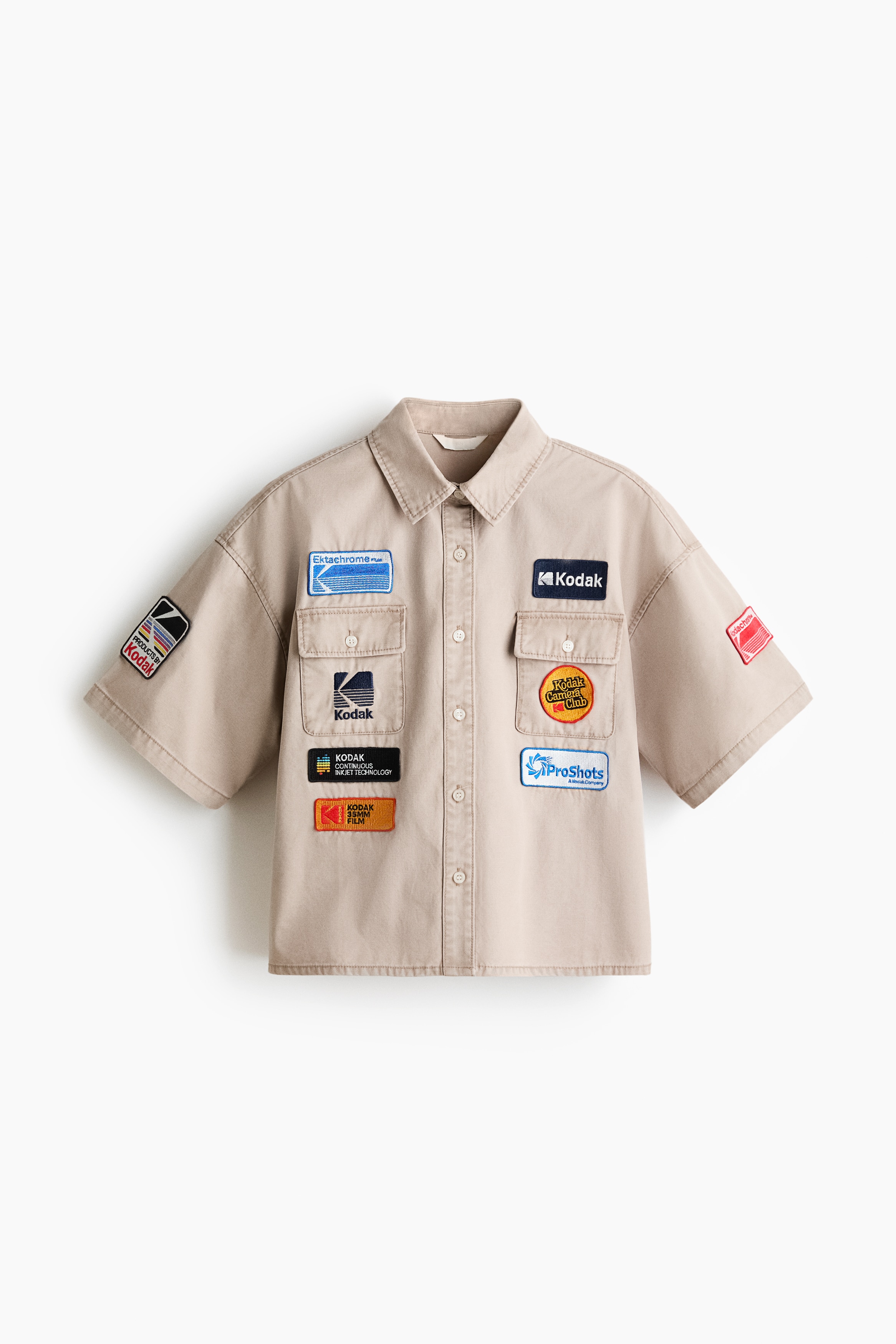 Appliquéd Utility Shirt