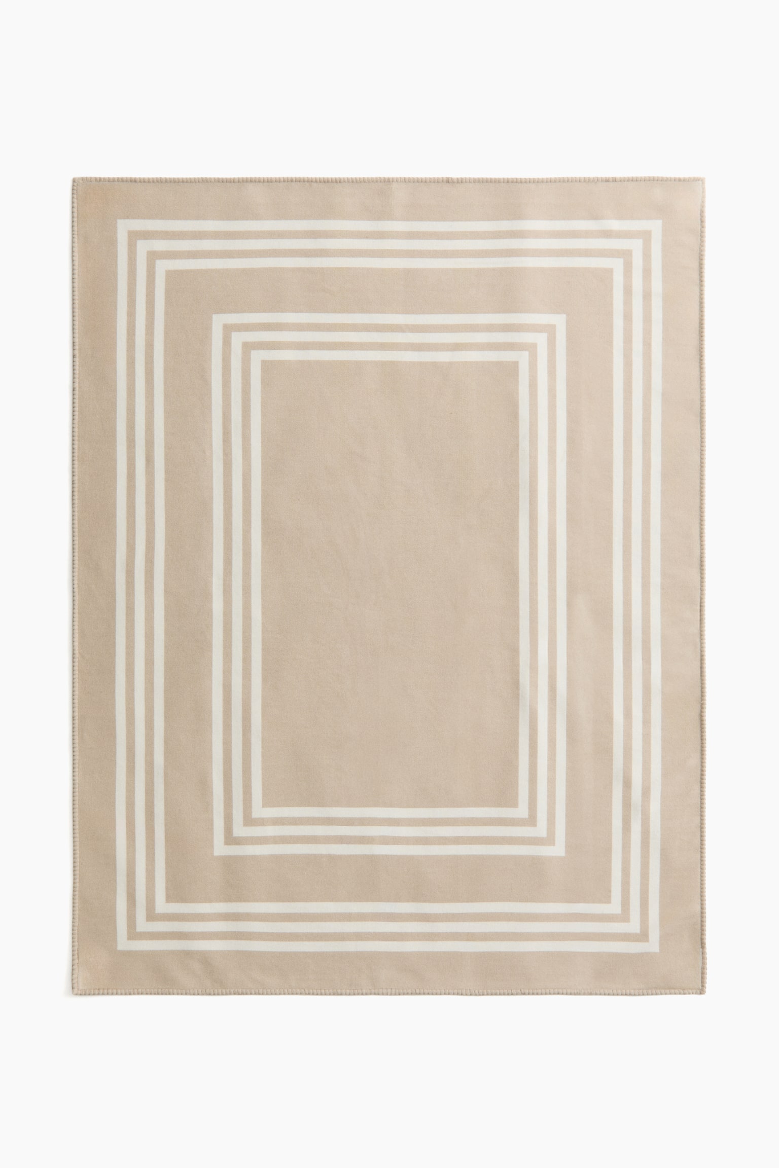Patterned blanket - Beige/Dark beige - 2