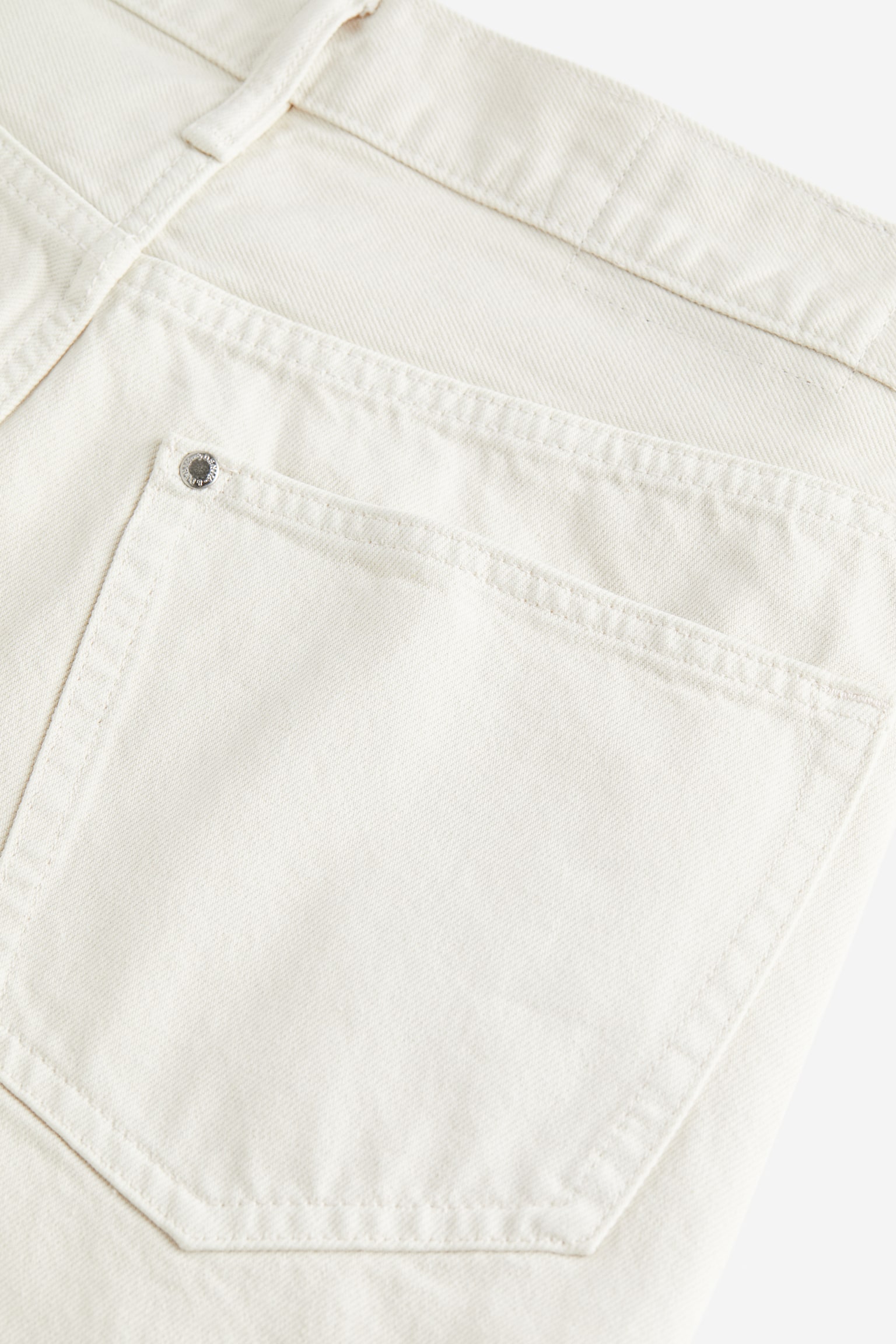 90's Regular Denim shorts - Cream - 2