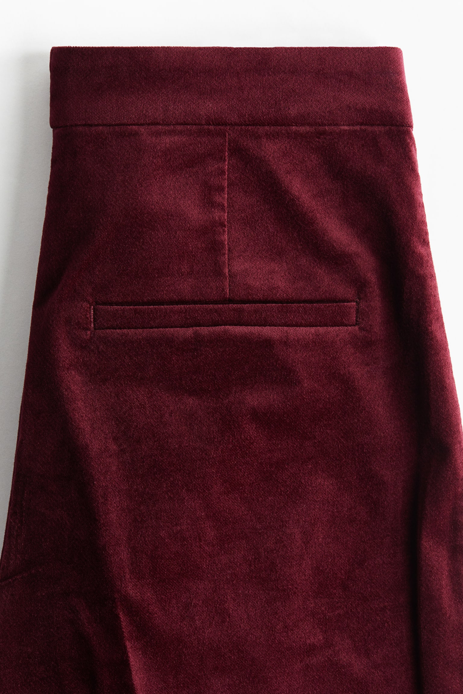 Flared velvet trousers - Dark red/Black/Navy blue - 5