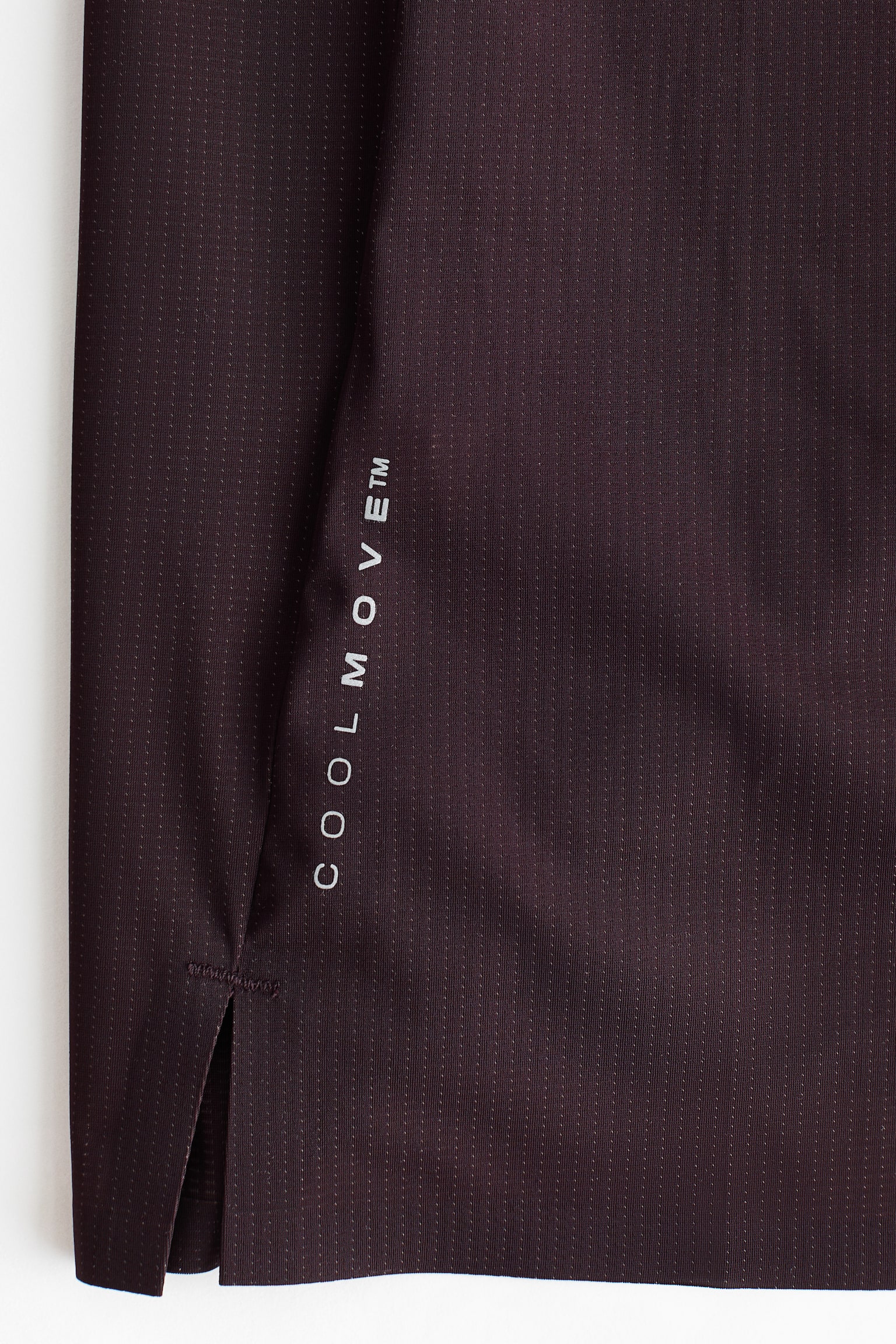 Мужская футболка H&M Move Running with CoolMove™, цвет: Шоколадный сливовый — фото 6